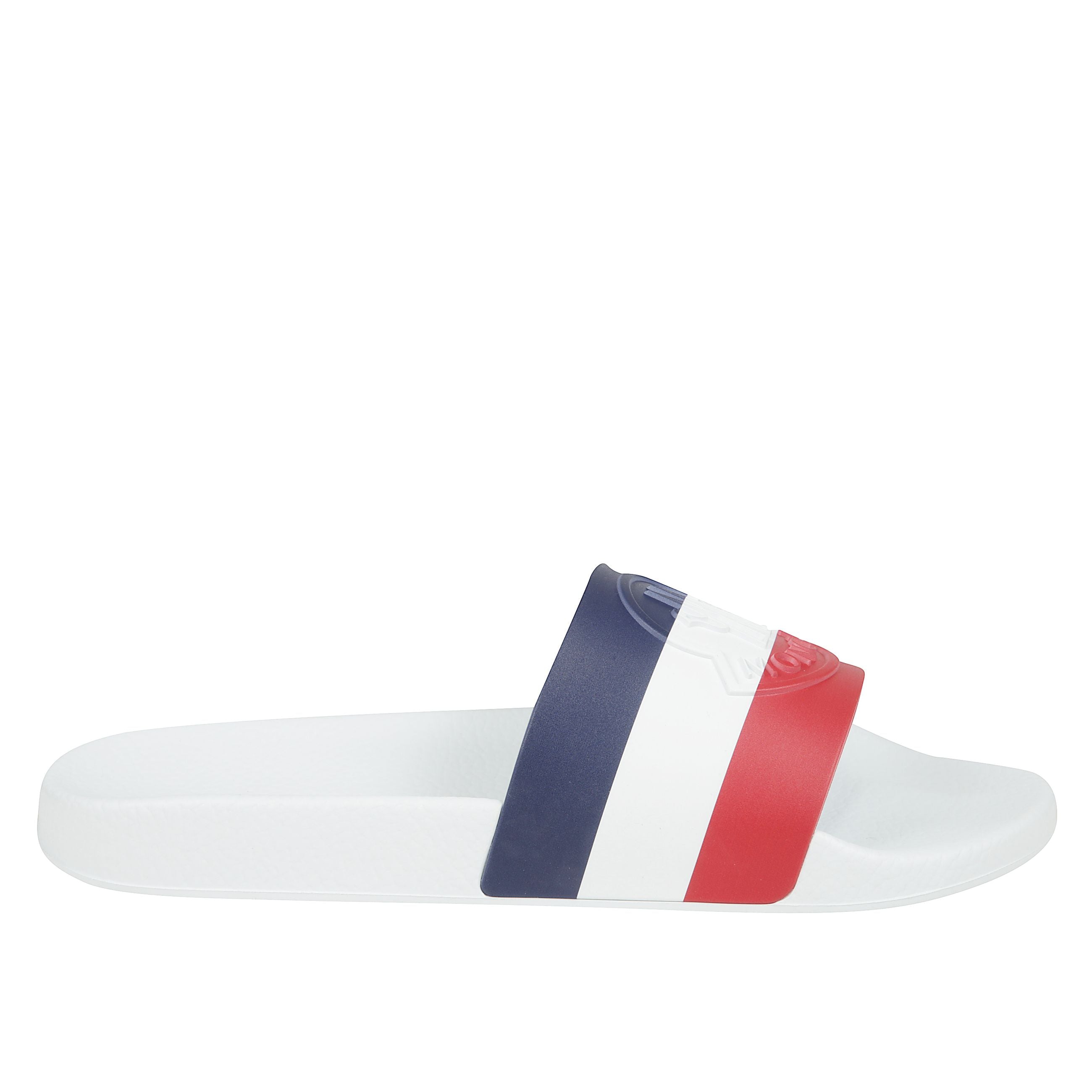 Basile slides shoes con fascia logata e suola in gomma