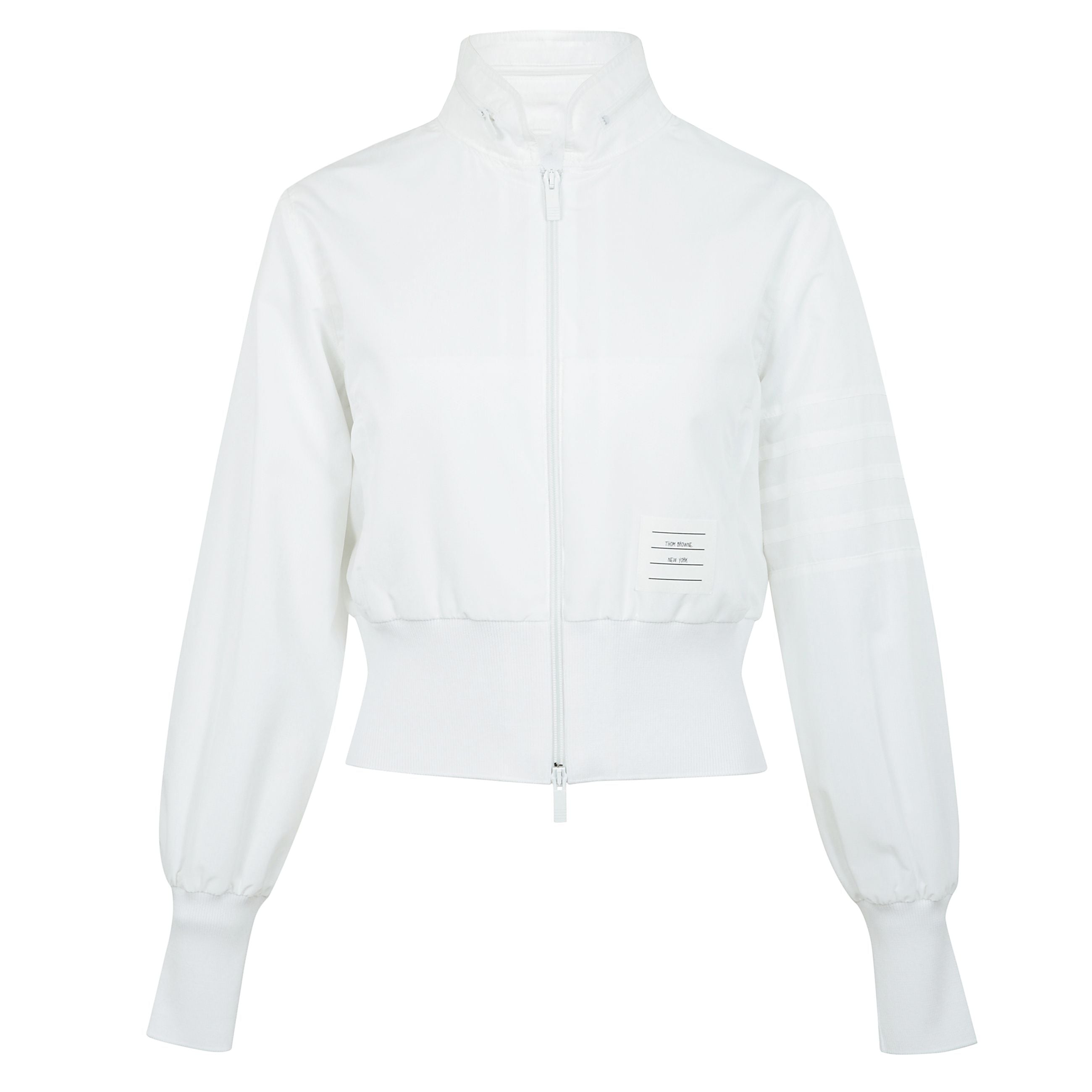 Felpa a maniche lunghe con cappuccio nascosto e due tasche laterali con cerniera