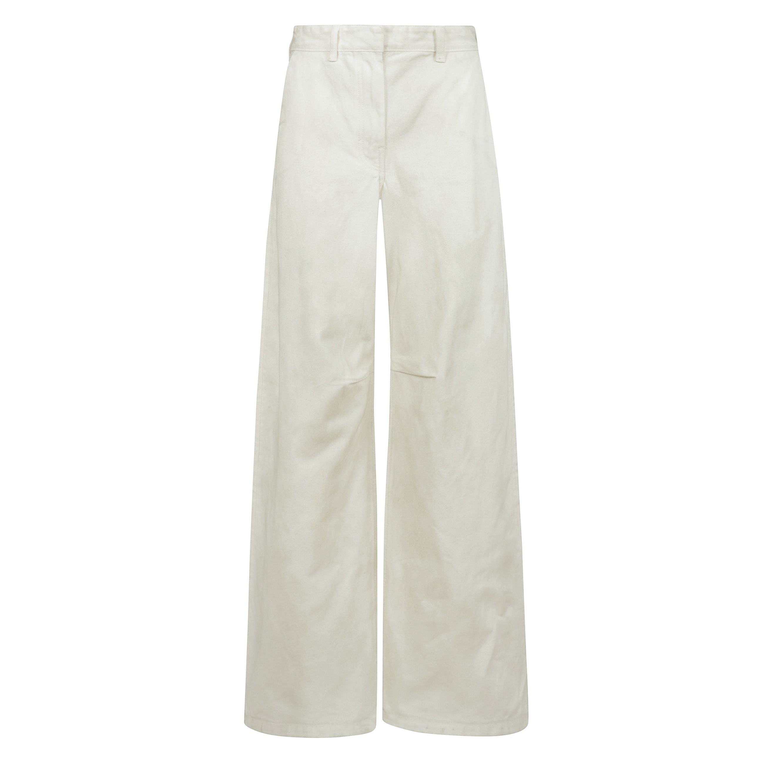 Deam jeans bone con chiusura con zip nascosta e bottone, due tasche laterali oblique e due tasche posteriori a filetto
passanti