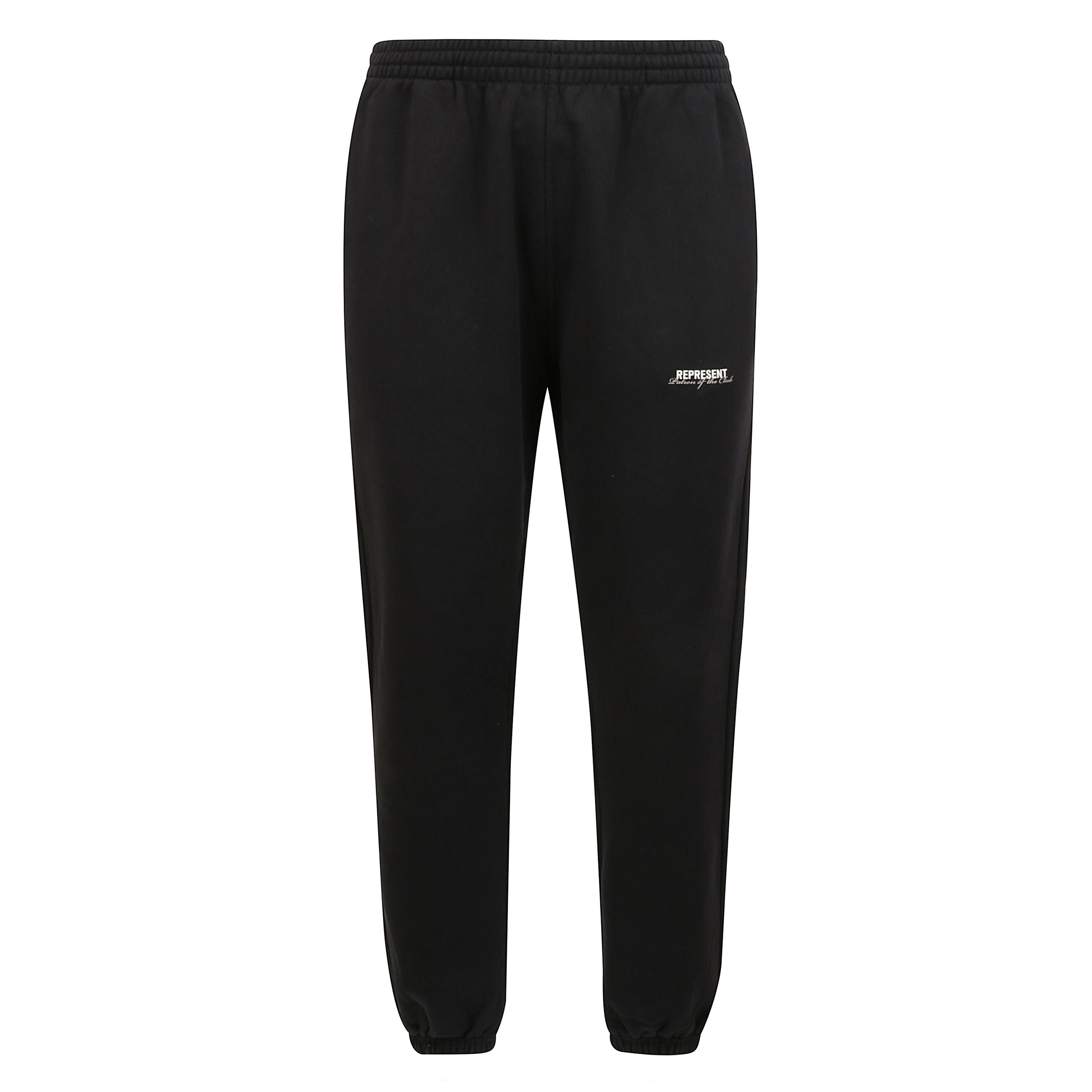 Represent pantaloni della tuta di cotone, vestibilitÃ  jogger, fascia elastica in vita e ulteriore regolazione della larghezza interna con cordino, due tasche laterali a taglio.