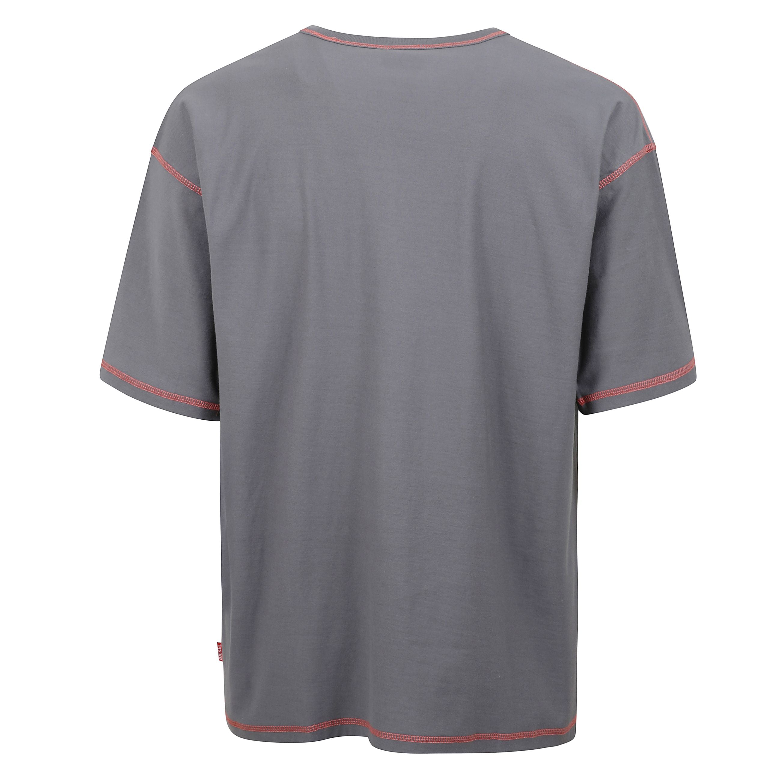 T-doxt t-shirt a girocollo con stampa bianca a forma di logo stilizzato