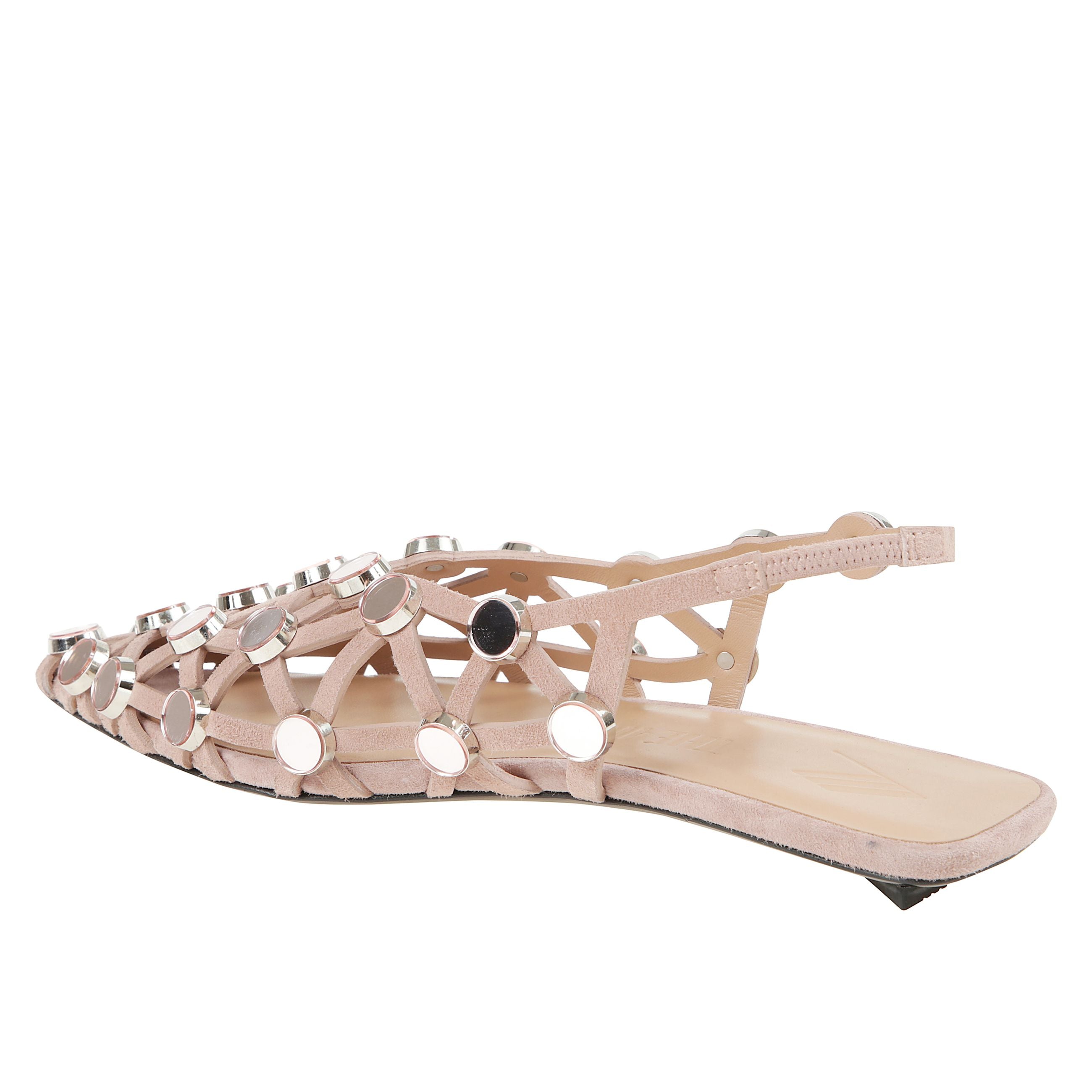 Ballerine grid con cinturino posteriore