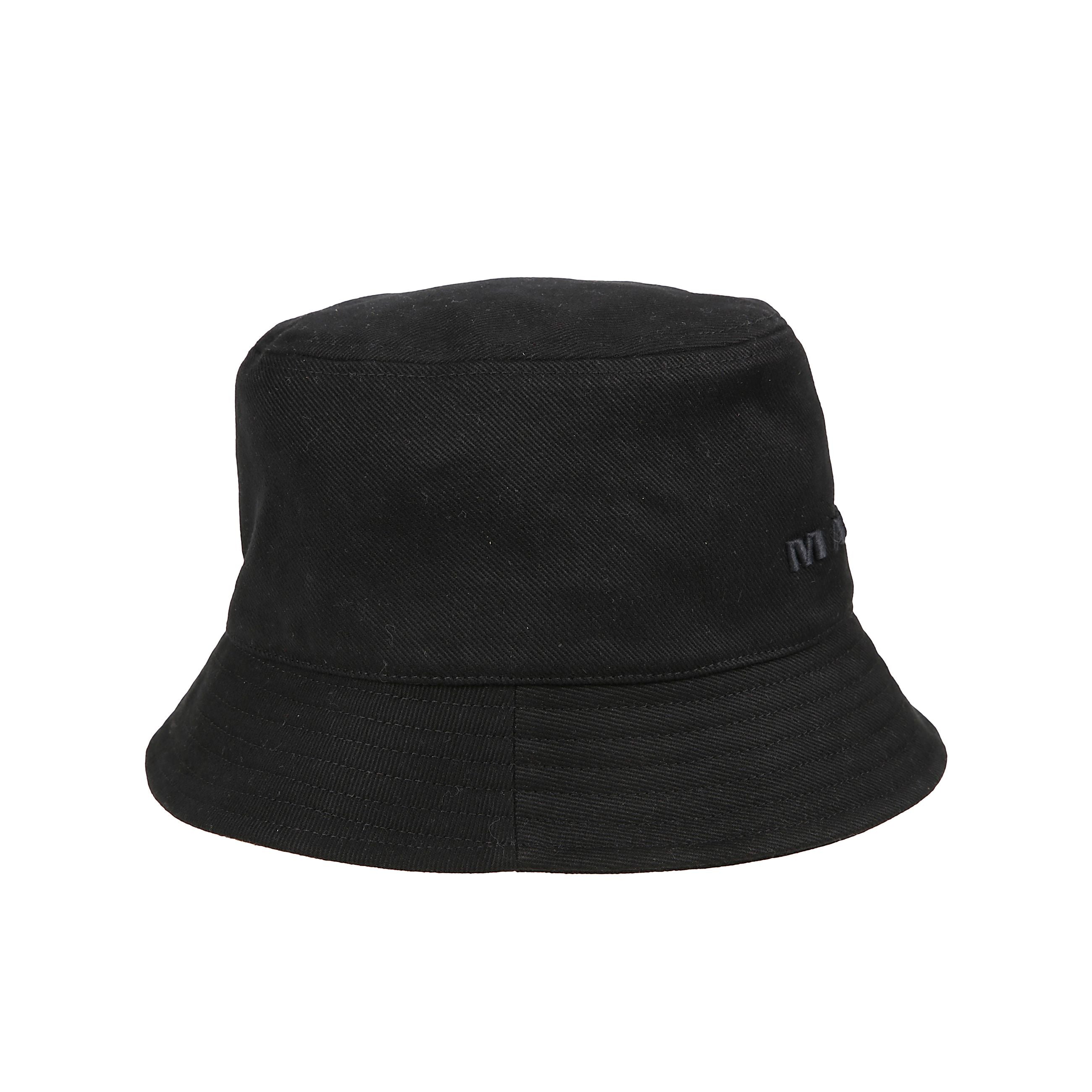 Cappello alla pescatora in tela di cotone con logo âmarantâ ricamato con interno foderato.