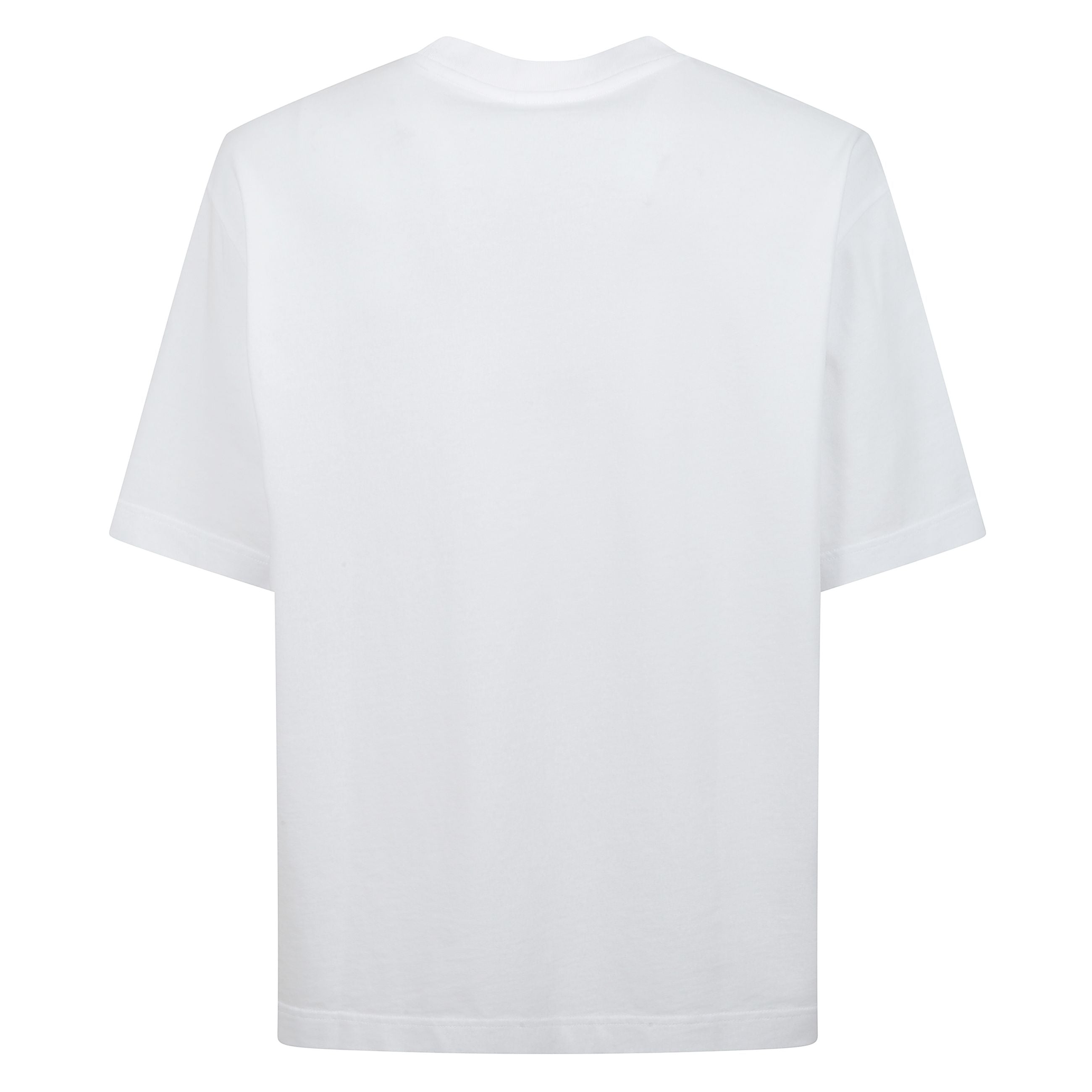 T-shirt in cotone a manica corta. taglio oversize con ricamo della firma maison kitsunÃ© handwriting.