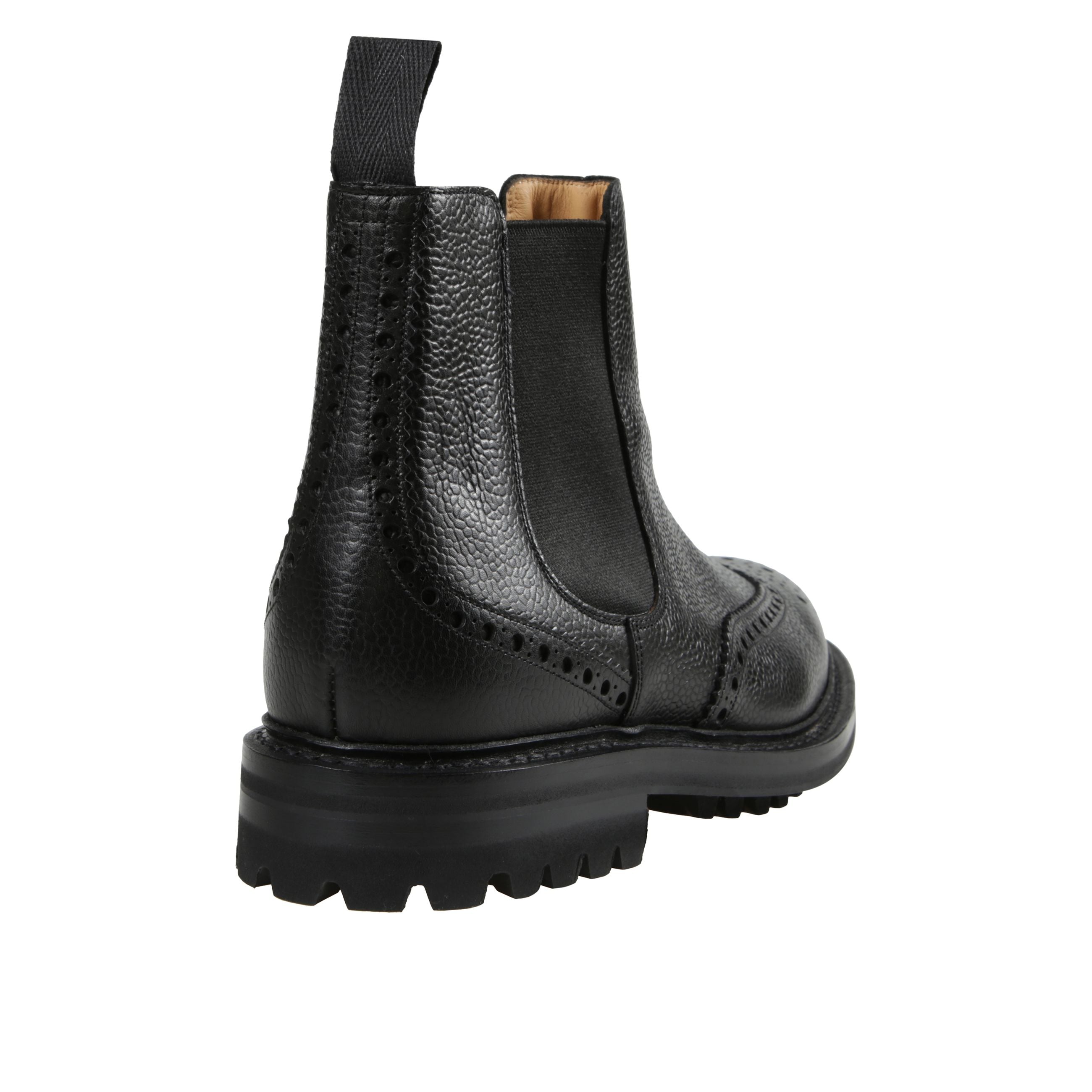 Stivale chelsea in pelle pieno fiore highland.