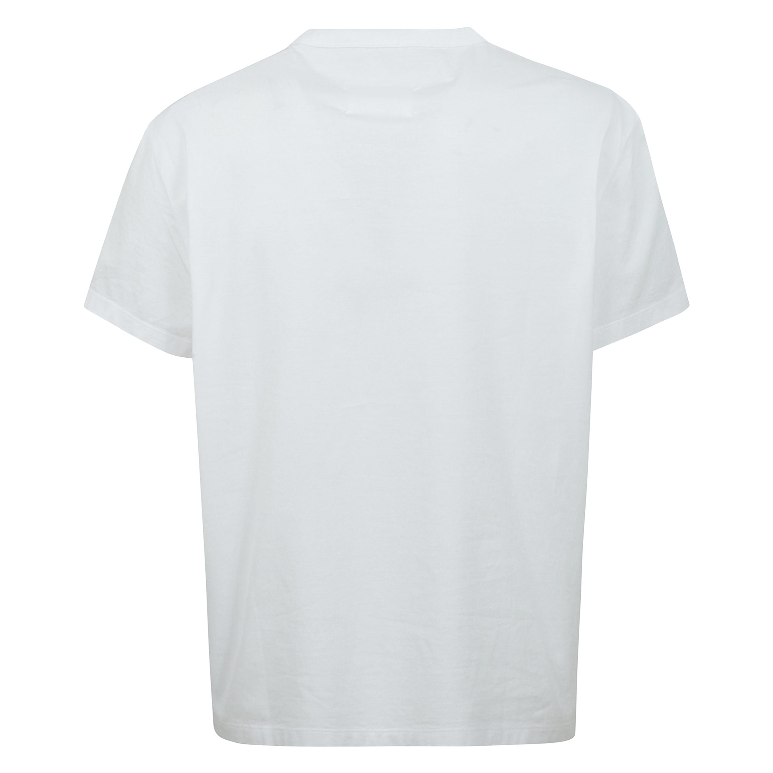 T-shirt a girocollo con maniche corte e logo ricamato