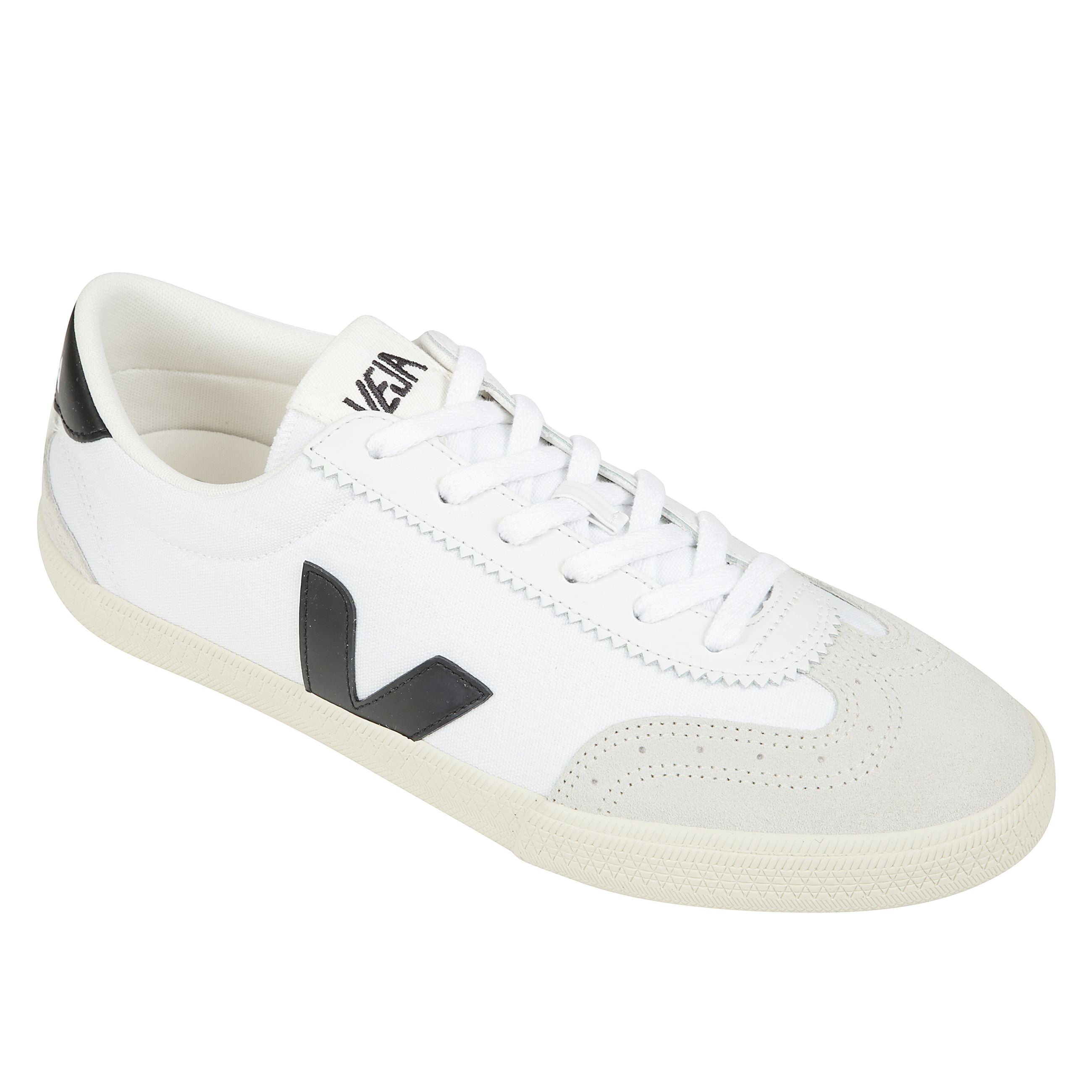 Scarpe da tennis realizzate in pelle scamosciata e tessuto con toppa con logo sulla linguetta e sul lato