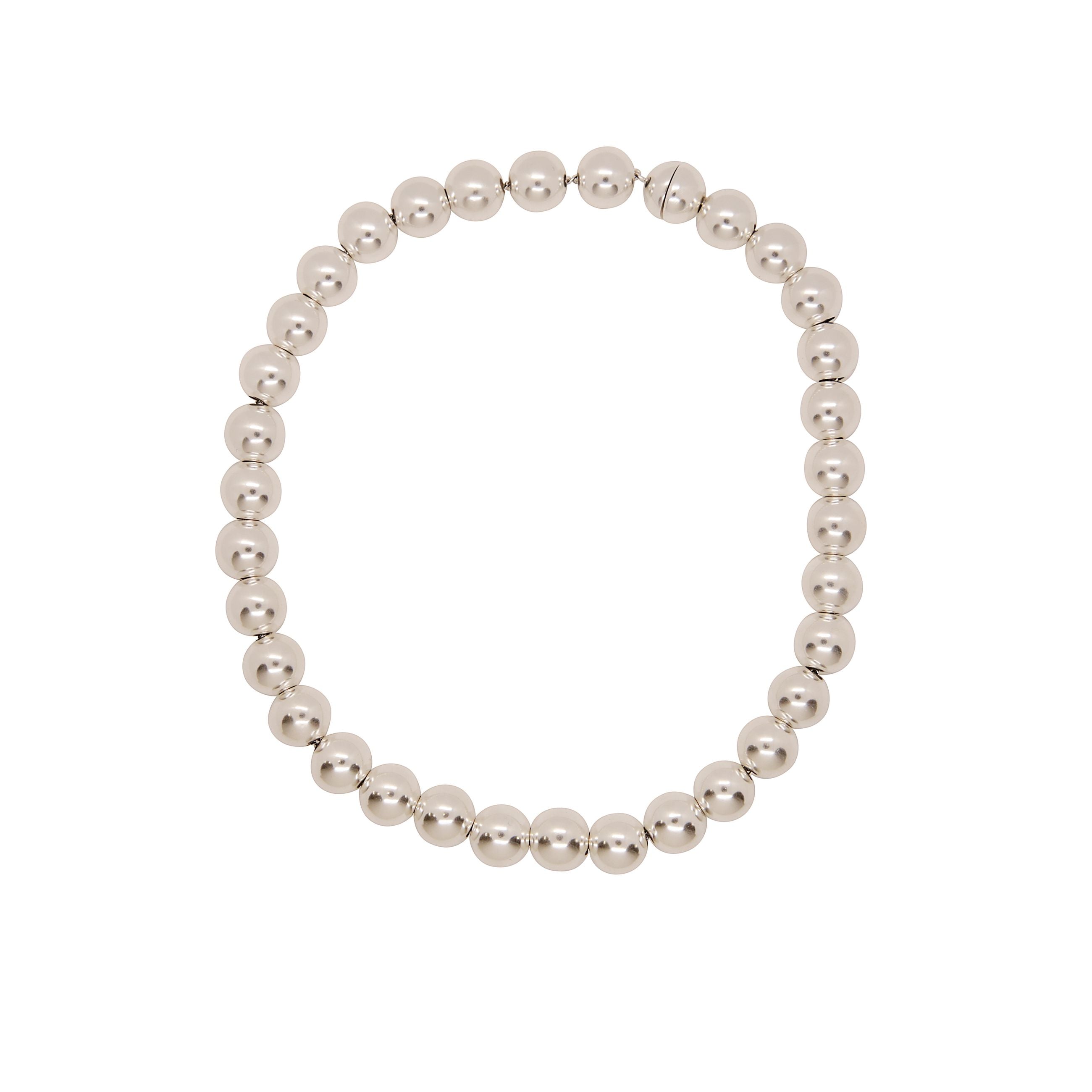Collana elegante con perle d'argento