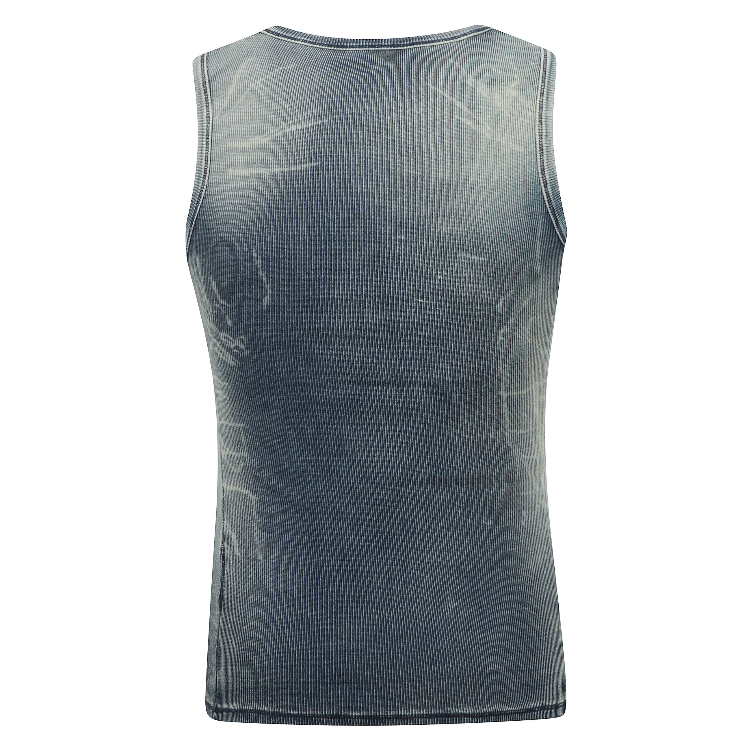 Top in maglia a coste a girocollo e senza maniche