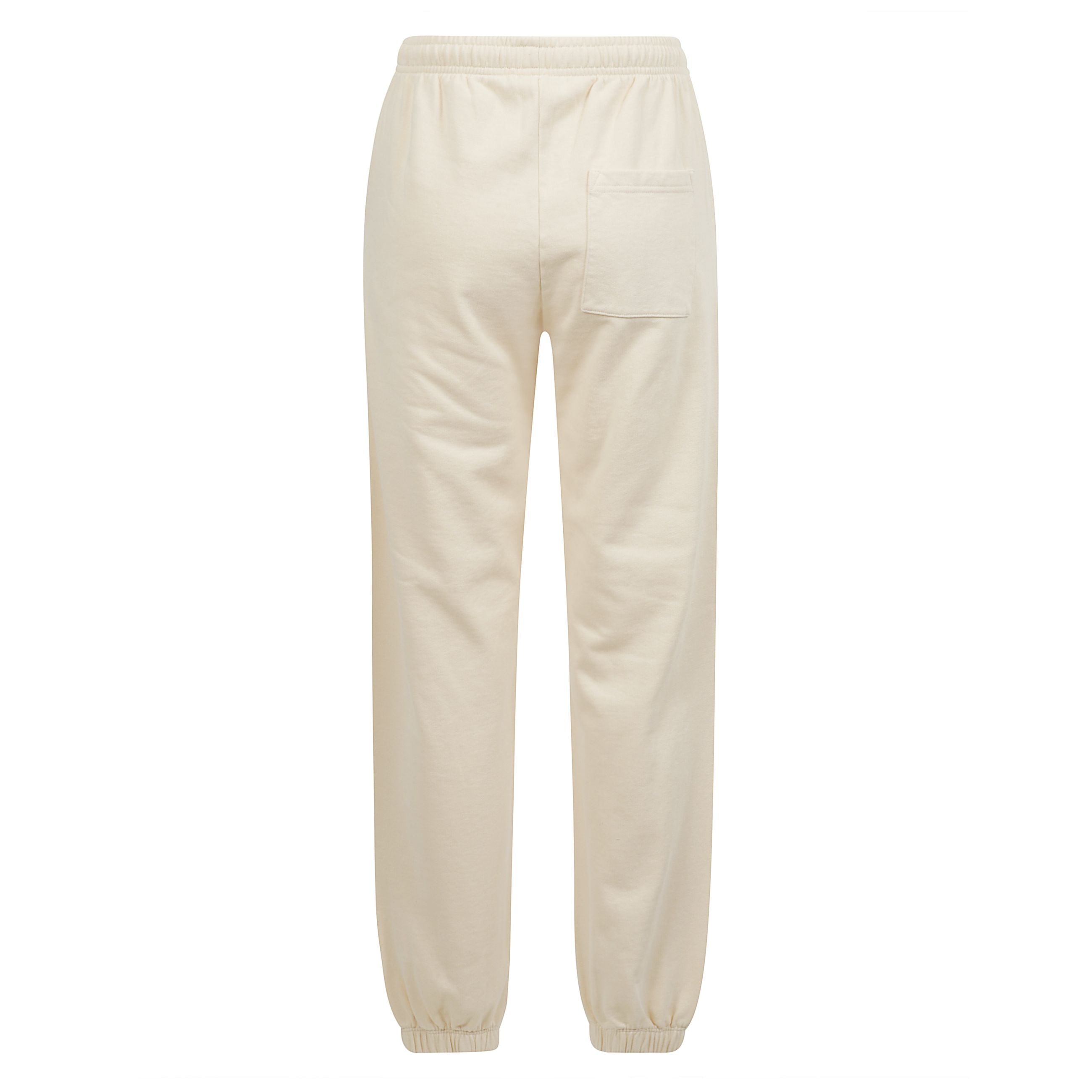 Sporty & rich pantaloni della tuta realizzati in tessuto a maglia di cotone. vita alta con fascia elastica. regolabile in vita con coulisse, due tasche laterali a taglio.