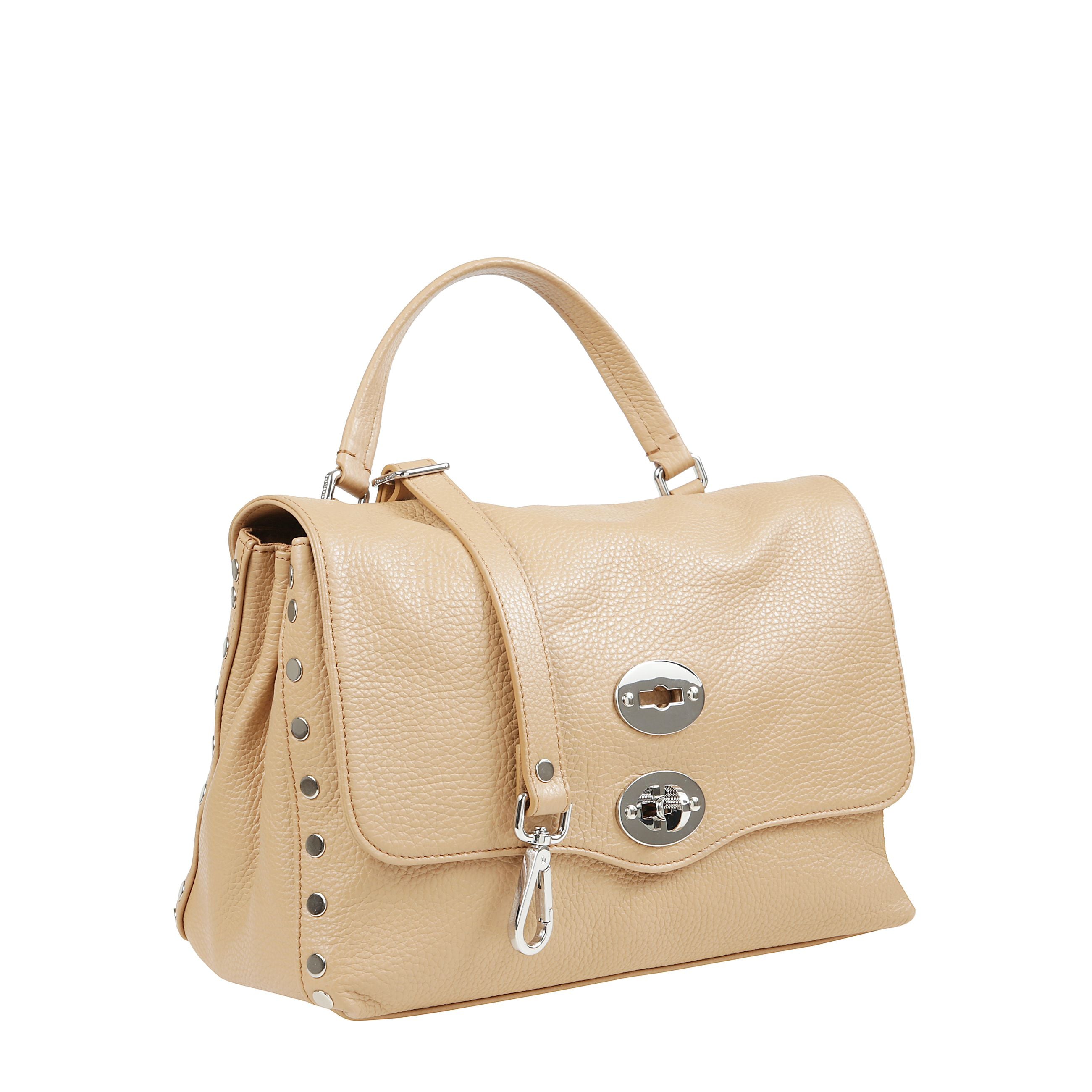 Borsa a mano in pelle con tracolla lavorata artigianalmente in pelle martellata, la borsetta Ã¨ dotata di tracolla regolabile in pelle che permette di portarla anche a spalla. il modello Ã¨ foderato internamente e completato da una comoda tasca interna.