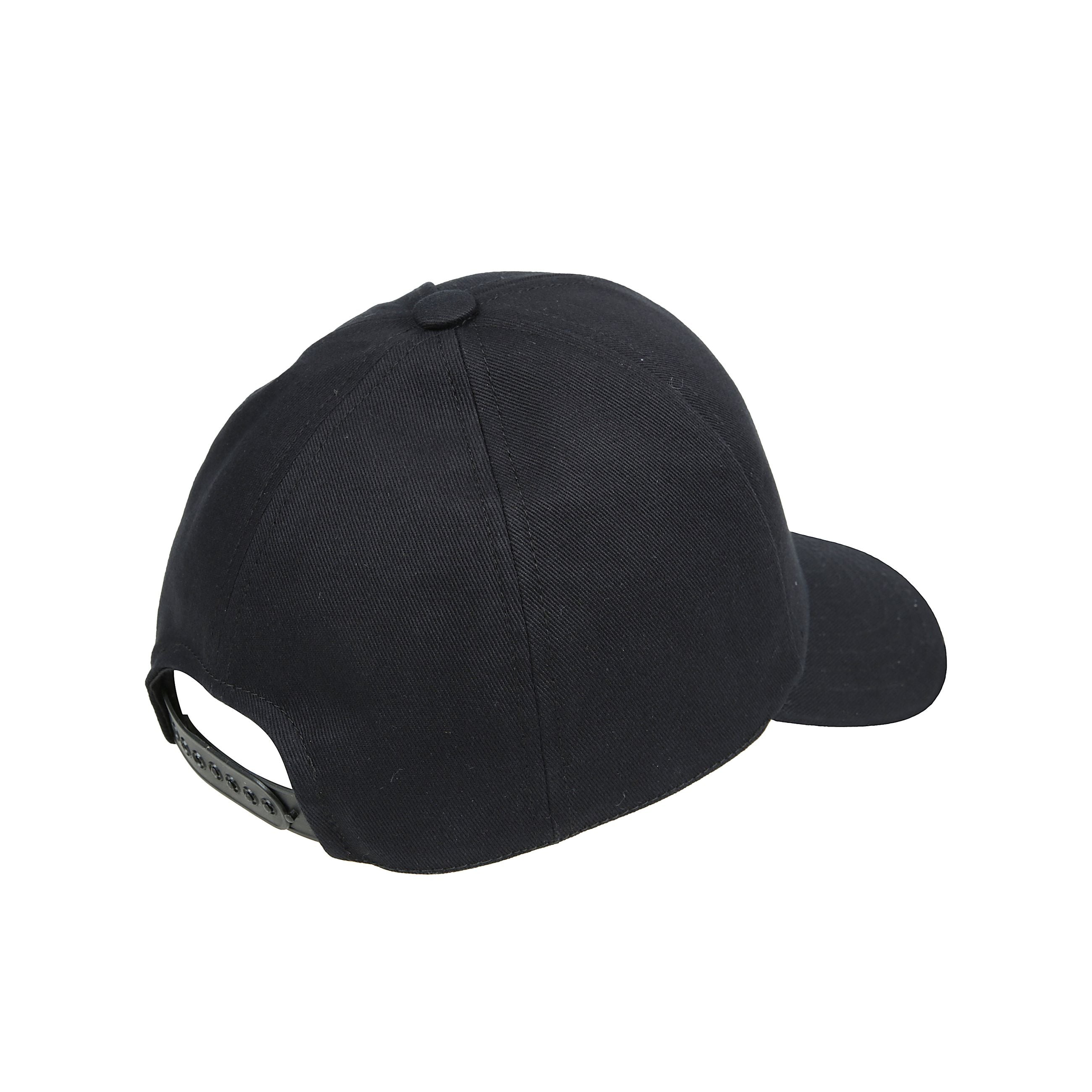 Cappello ac in cotone con struttura a sei inserti e fascia in fibbia posteriore regolabile.