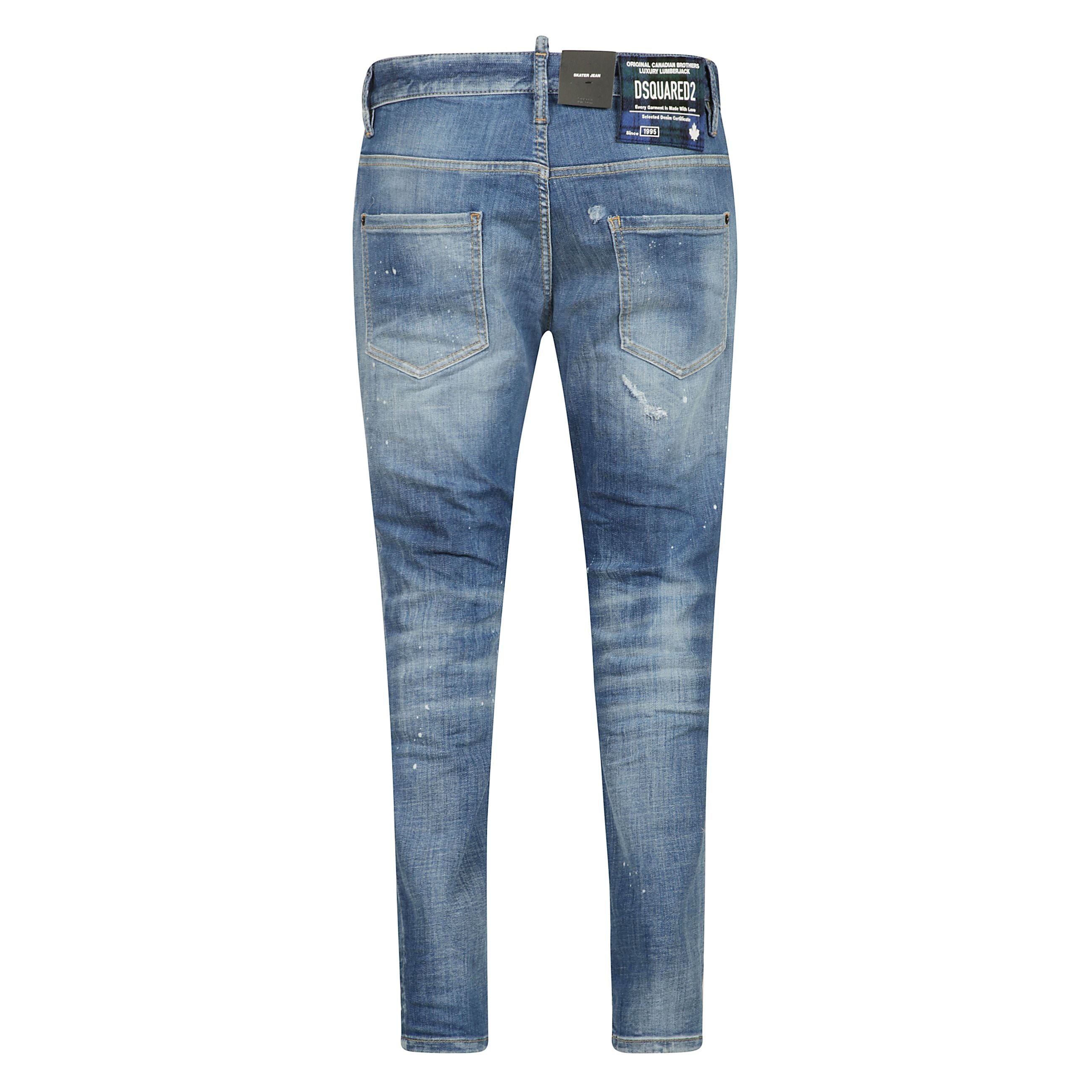 Jeans denim in cotone elasticizzato con una vestibilitÃ  slim stile 5 tasche