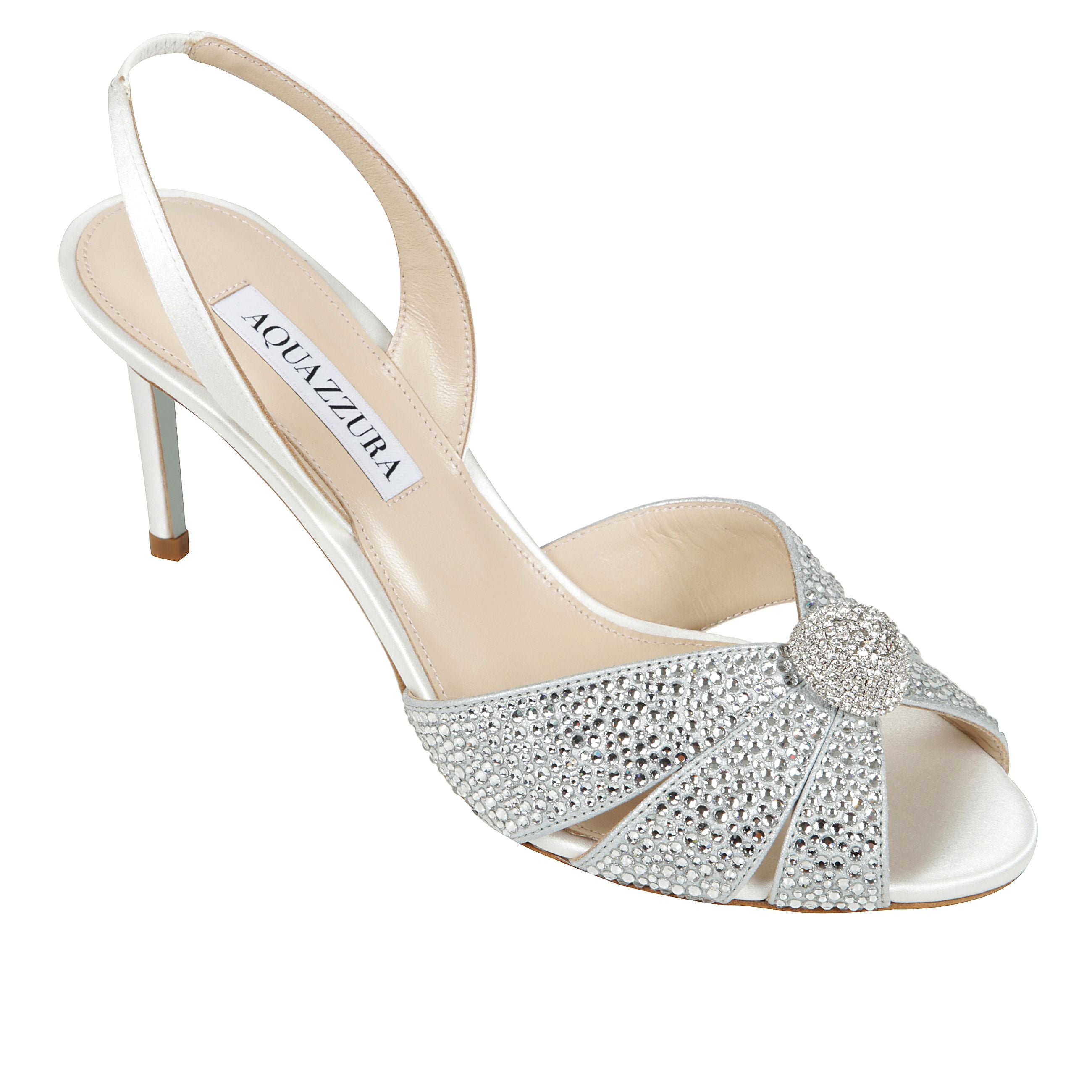 Italian flirt sandal 75
slingback con cinturino elastico, punta aperta a mandorla, soletta in pelle con marchio, suola in cuoio