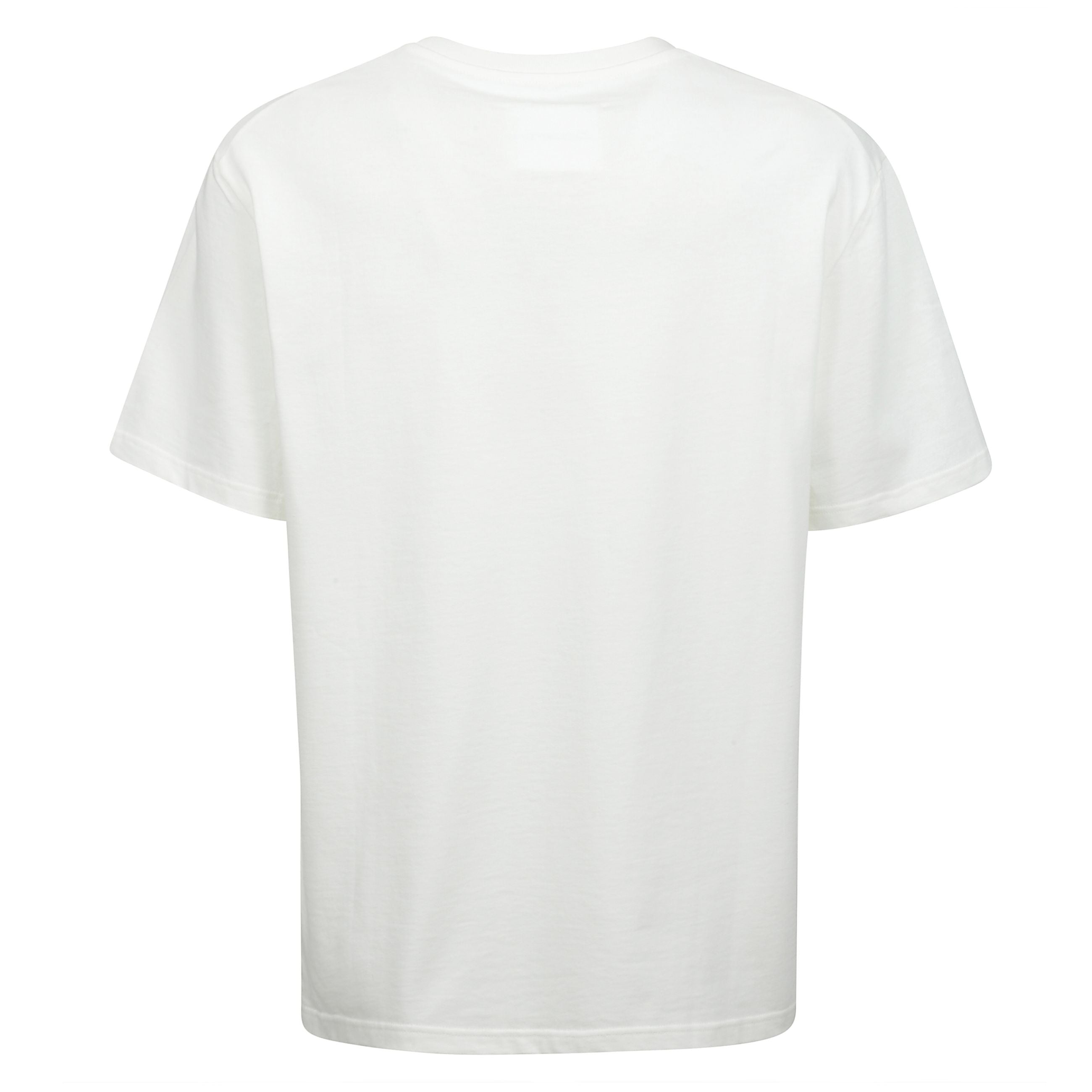 Maglietta con stampa del logo jil sander. realizzata in cotone bianco con logo jil sander sul petto, girocollo e maniche corte.