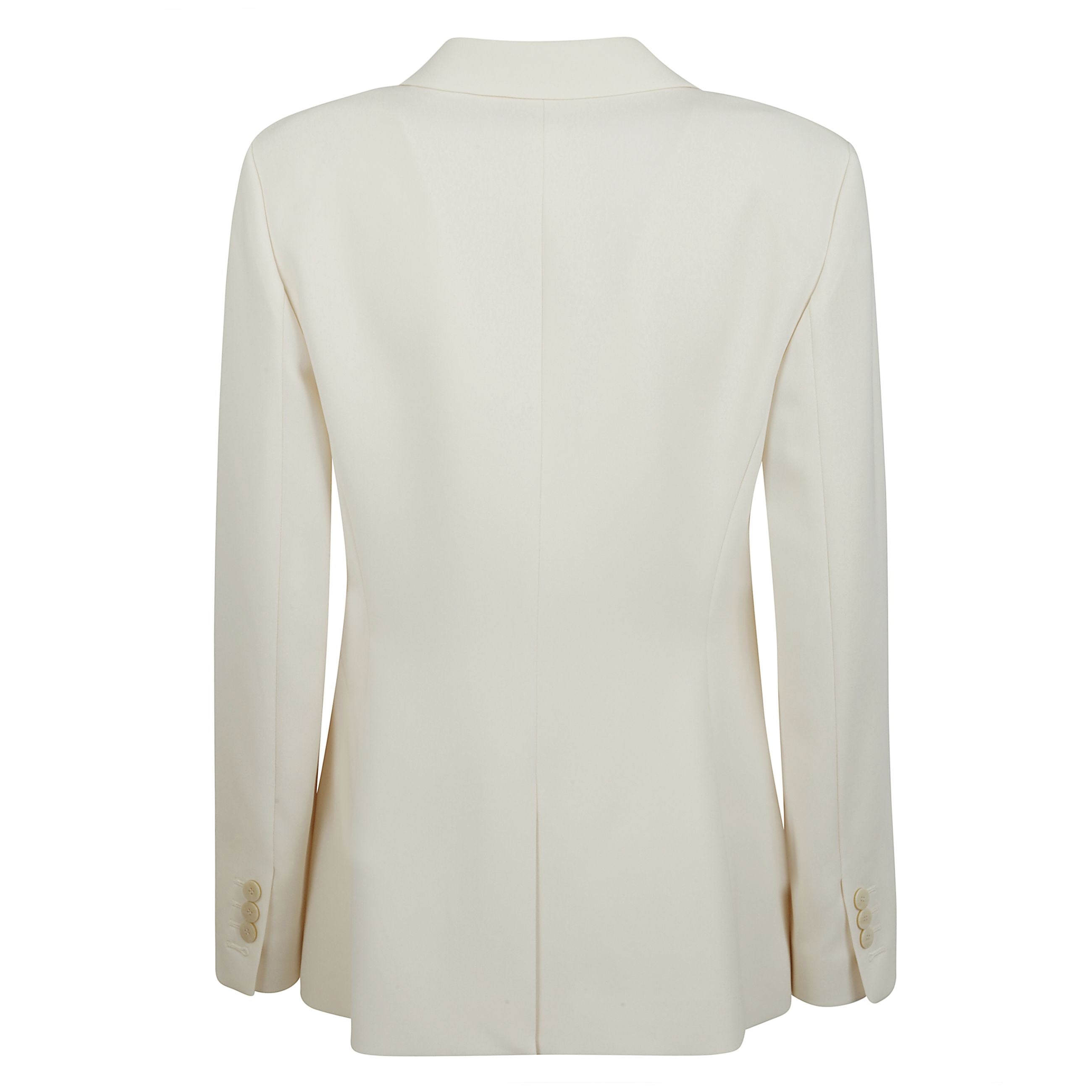 Blazer nero staple monopetto con taglio sartoriale e chiusura frontale a bottoni