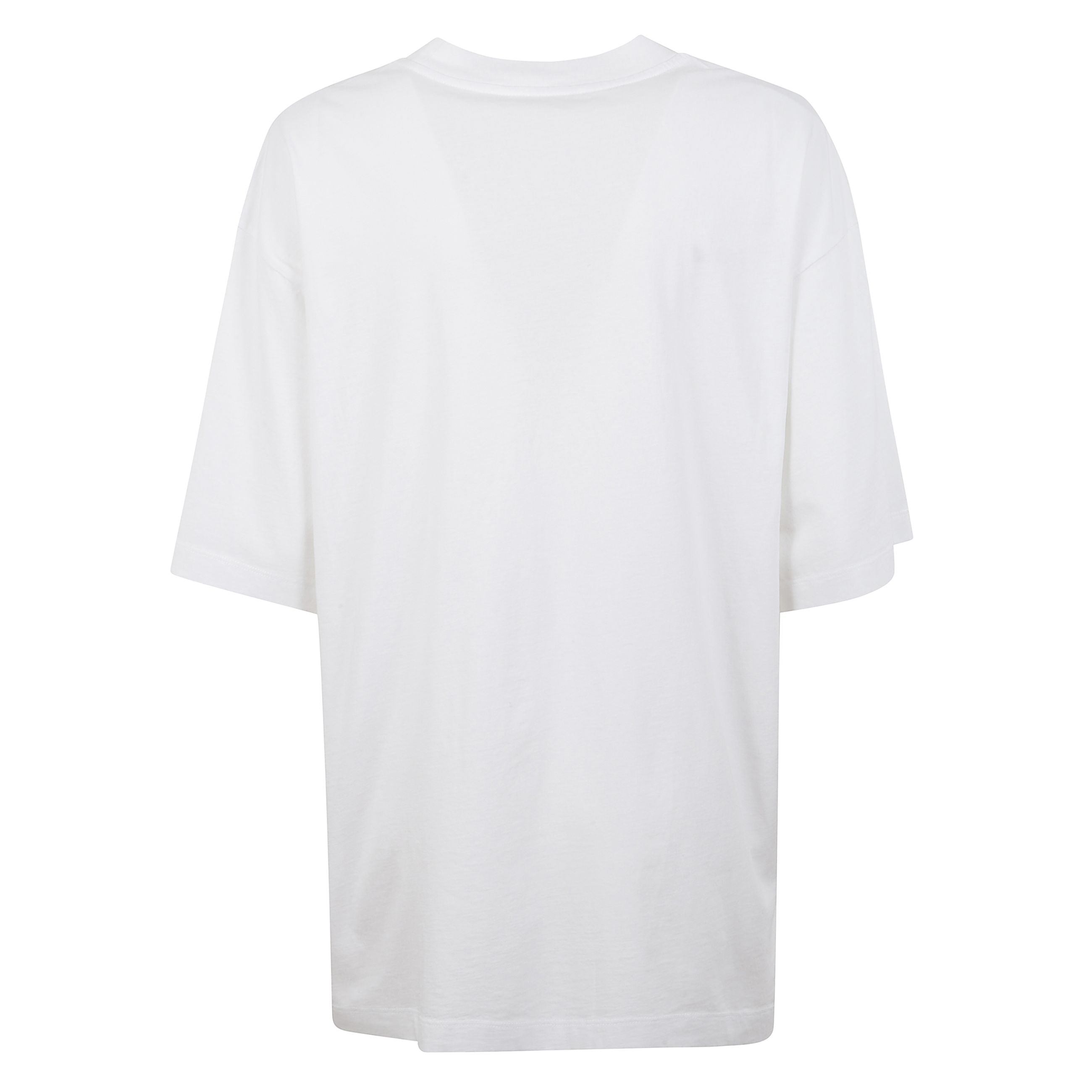 T-shirt marni in cotone a girocollo. vestibilitÃ  over. stampa frontale con logo.