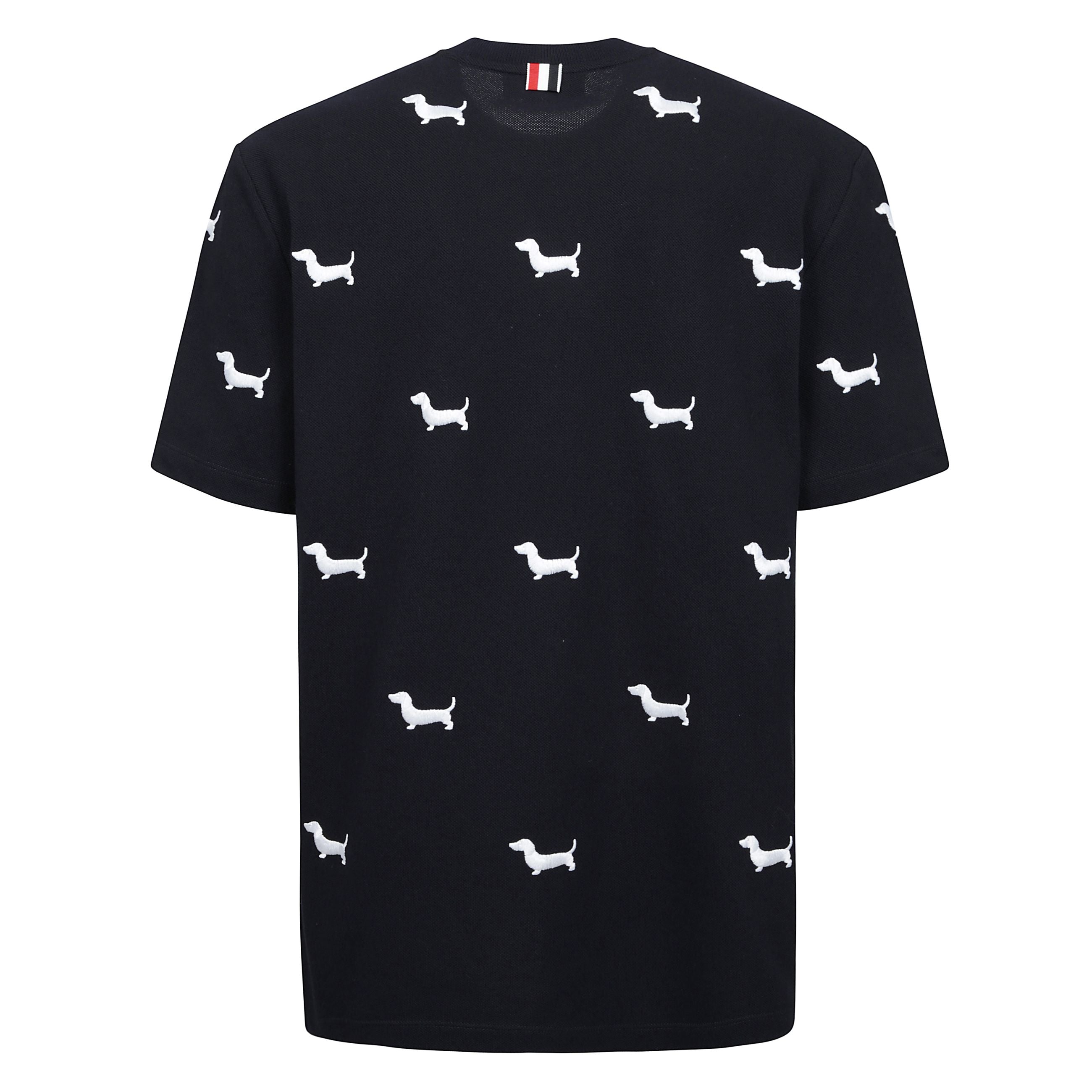 T-shirt in cotone stampato a girocollo e maniche corte