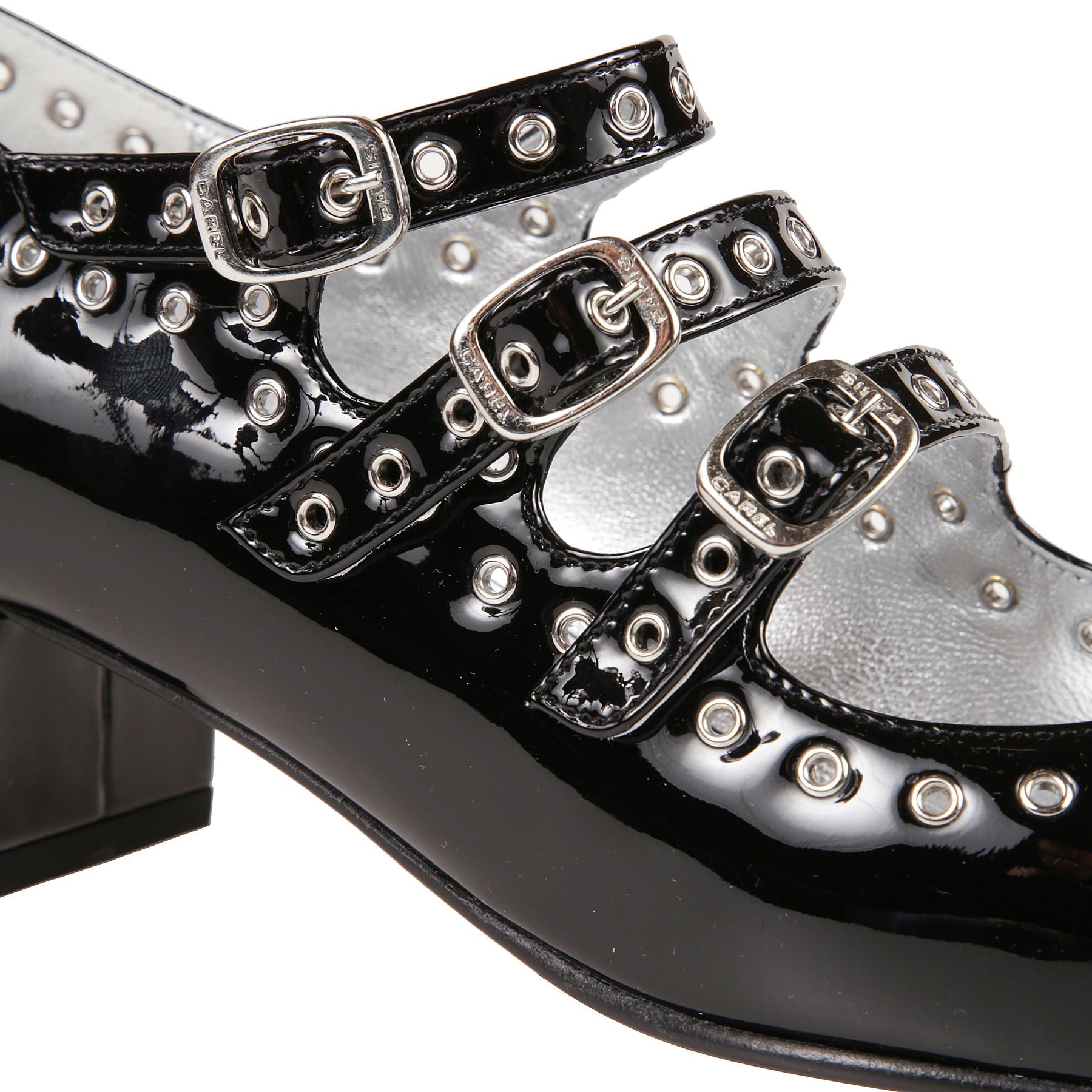 Nappa leather-black patent leather