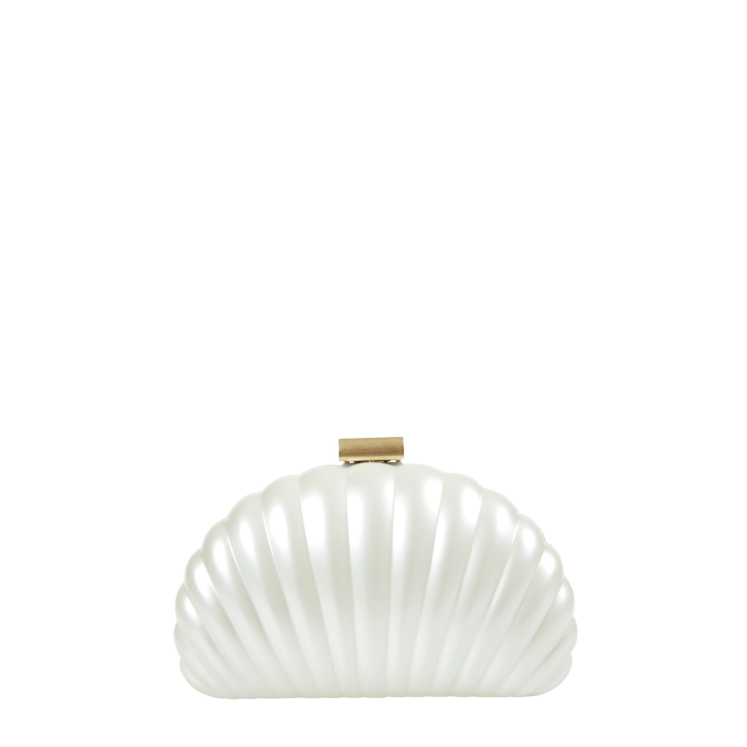 Borsa a mano monet a forma di conchiglia, con tracolla