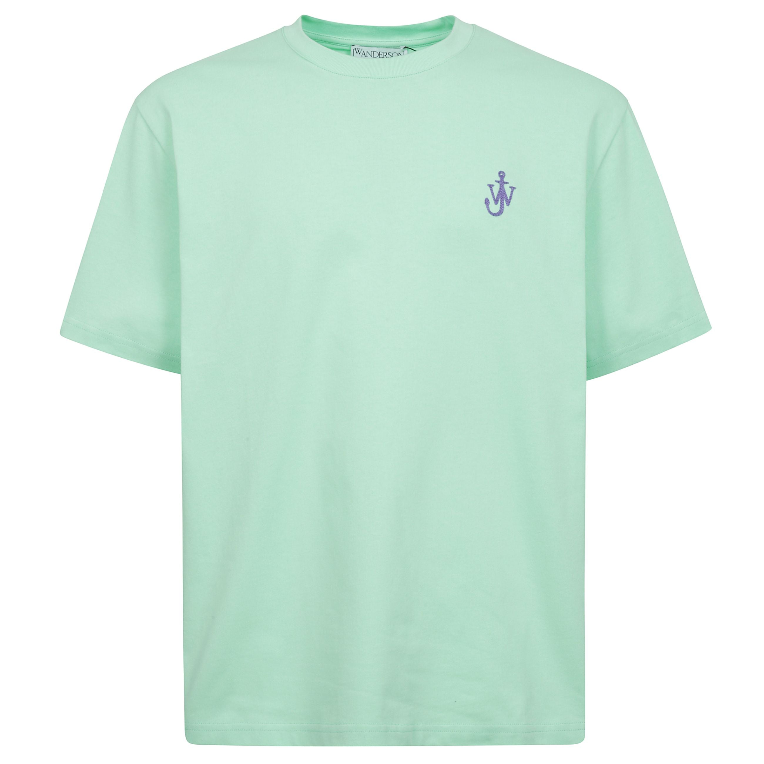 T-shirt a maniche corte con logo jw a contrasto ricamato sul davanti. girocollo con vestibilitÃ  regolare.