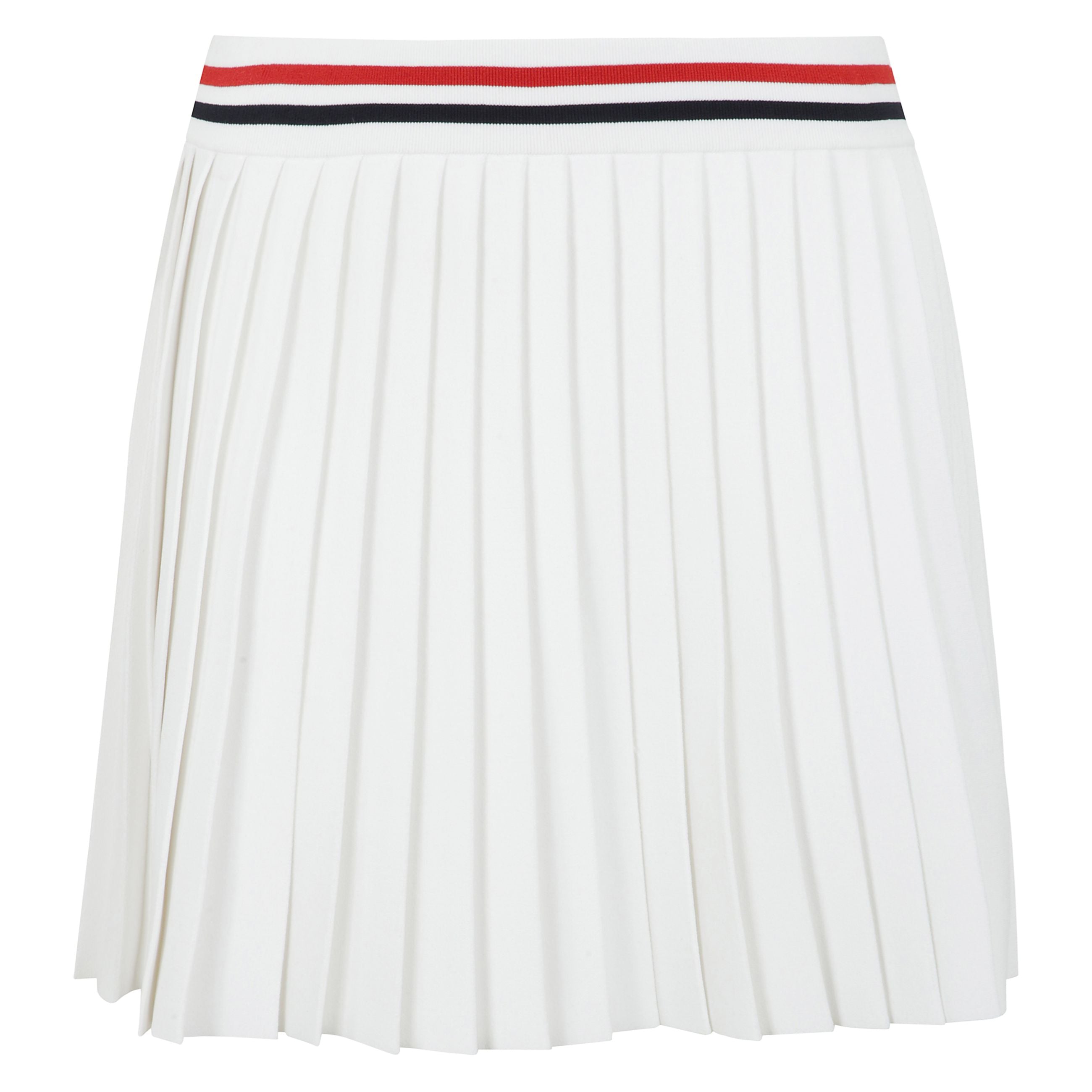 Gonna plissettata con banda rwb