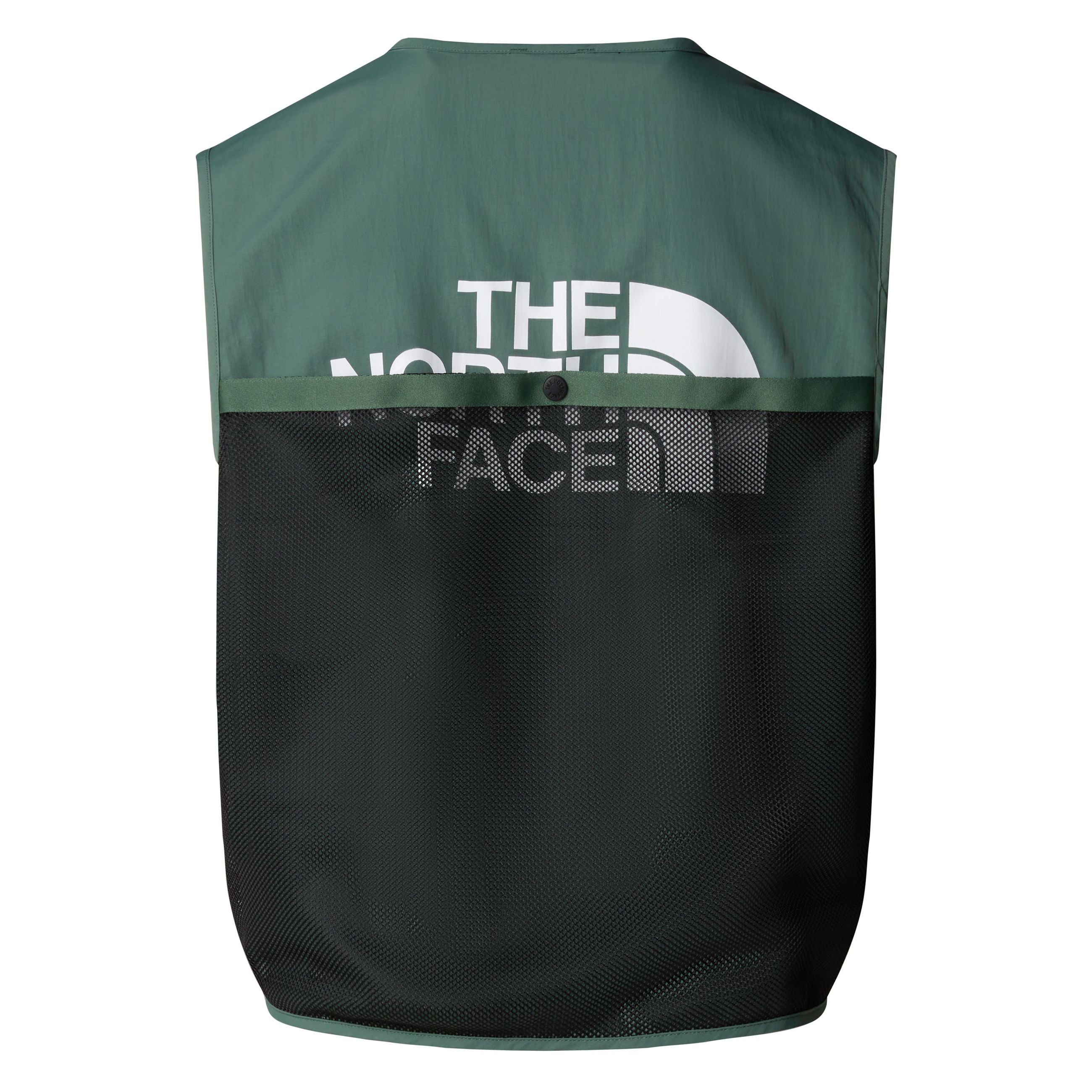 Gilet utility realizzato in tessuto ad asciugatura rapida. scollo a v e chiusura frontale con cerniera, sempre sul davanti ha una fettuccia con fibbia e fettuccia con bottone a clip. sono presenti 4 tasche a toppa frontali con patta e con cerniera, in piÃ