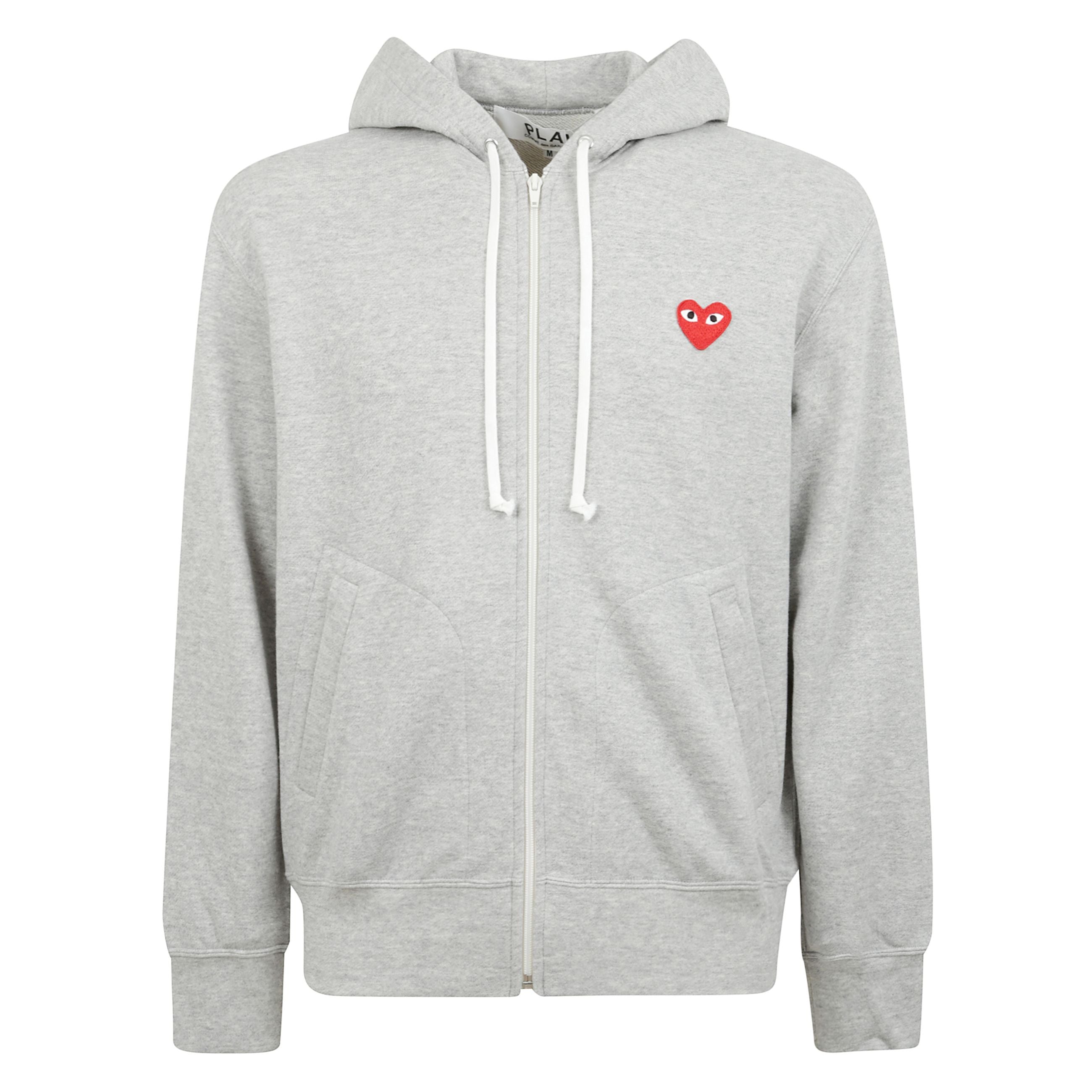 Felpa con cappuccio a maniche lunghe, con chiusura frontale a zip e logo in pile di cotone sul petto, tasca a marsupio divisa sul davanti e bordi a costine.