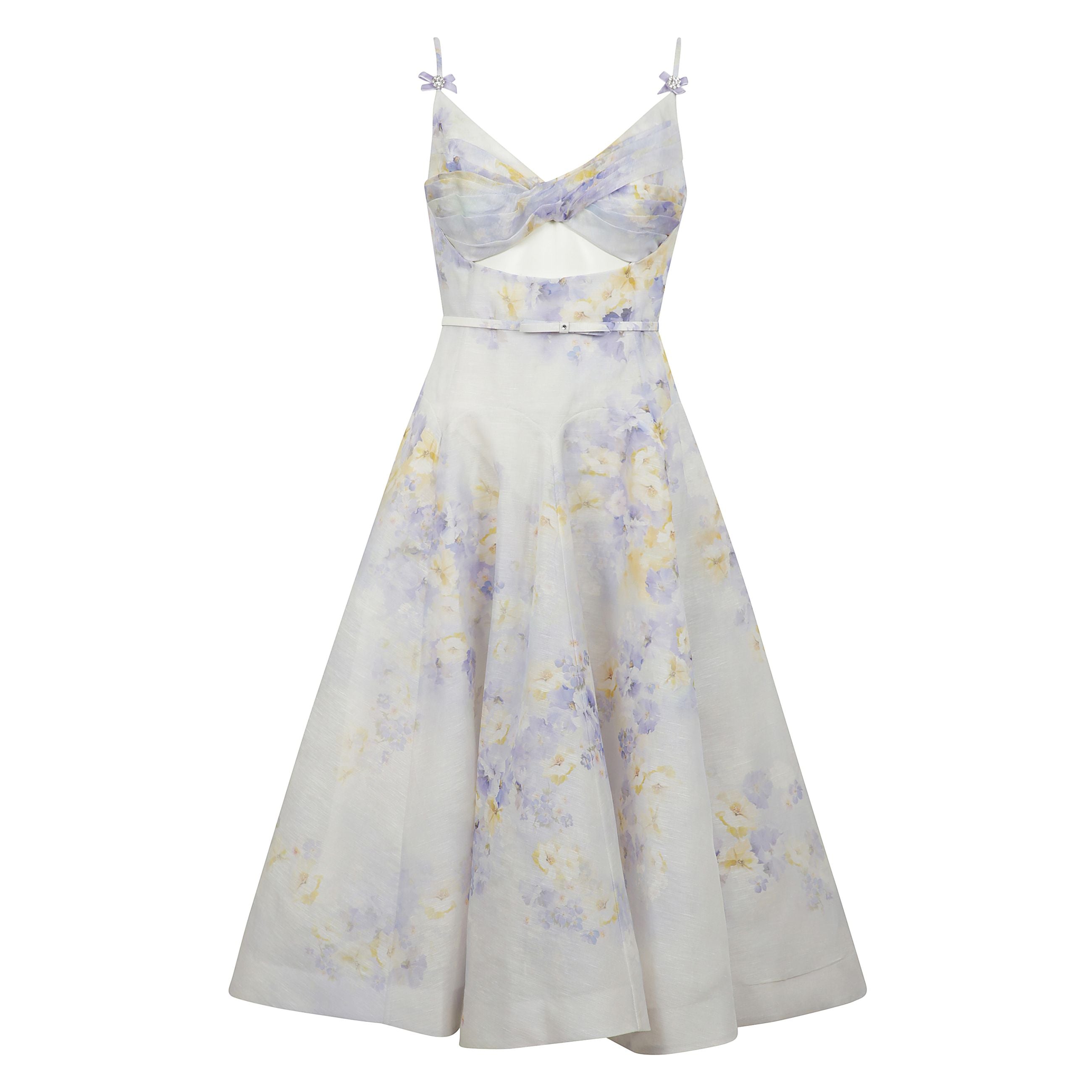 Abito crush midi chiusura posteriore con zip e gancio, scollo a cuore