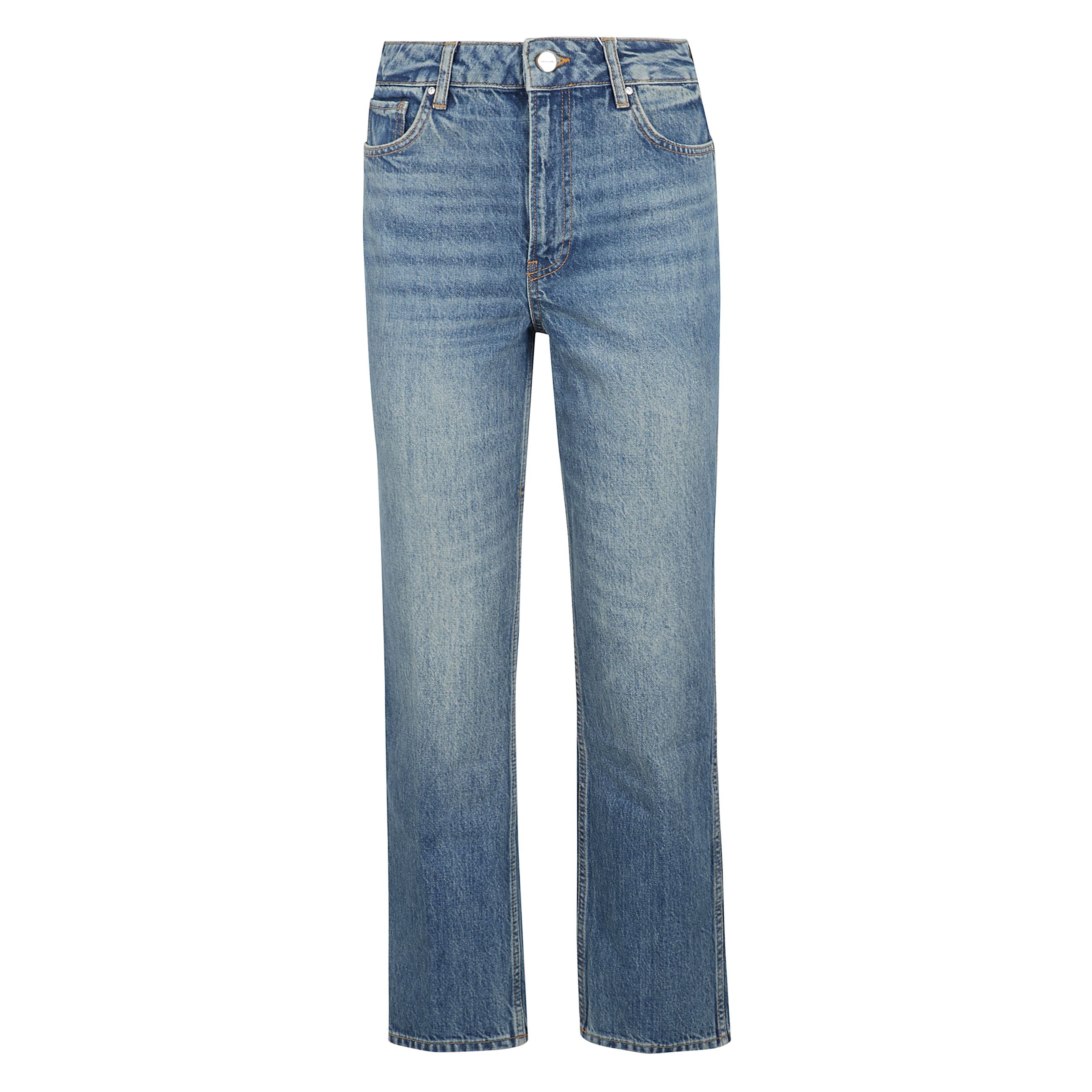 Jeans vin a vita alta, effetto vintage