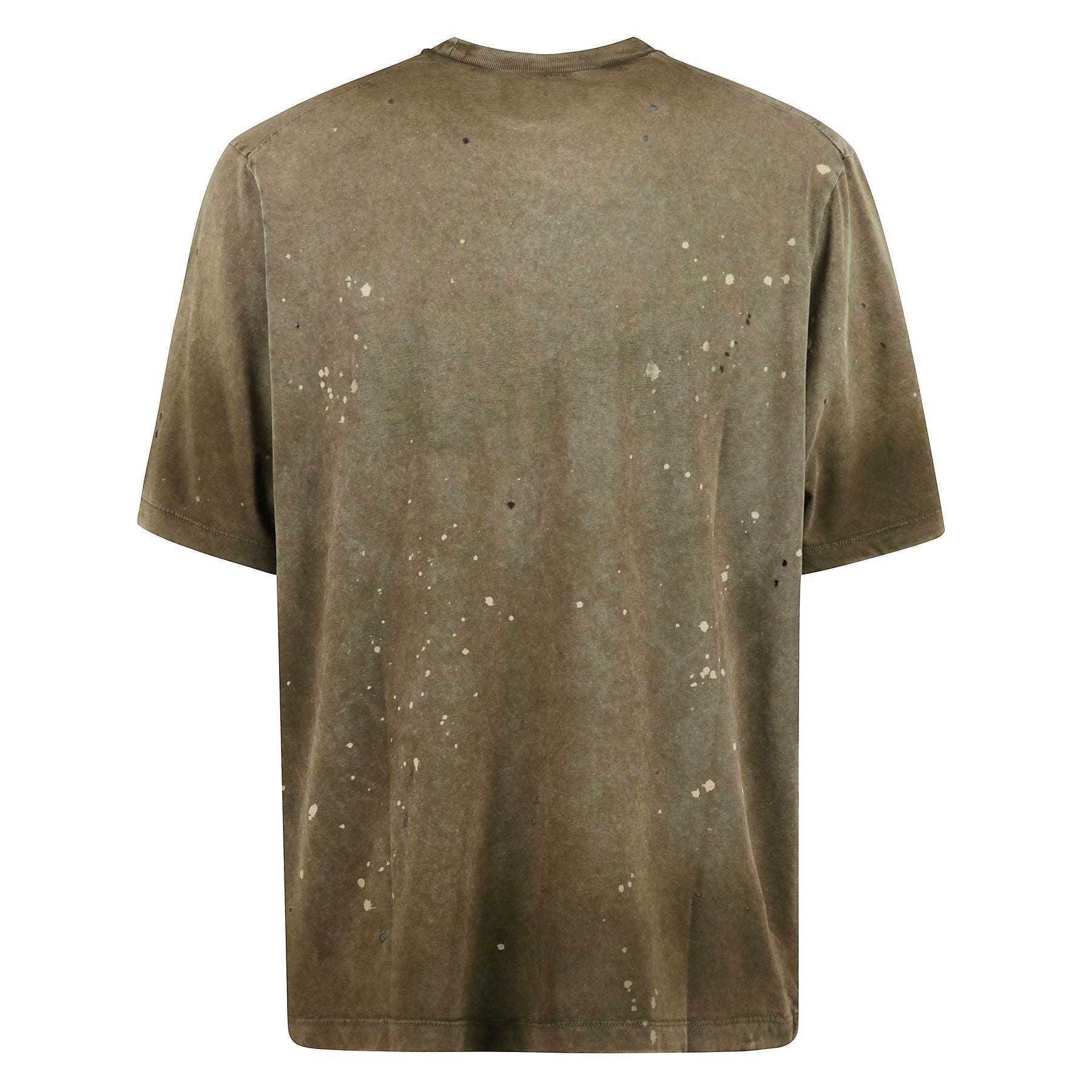 T-shirt con logo a contrasto, effetto vintage in cotone