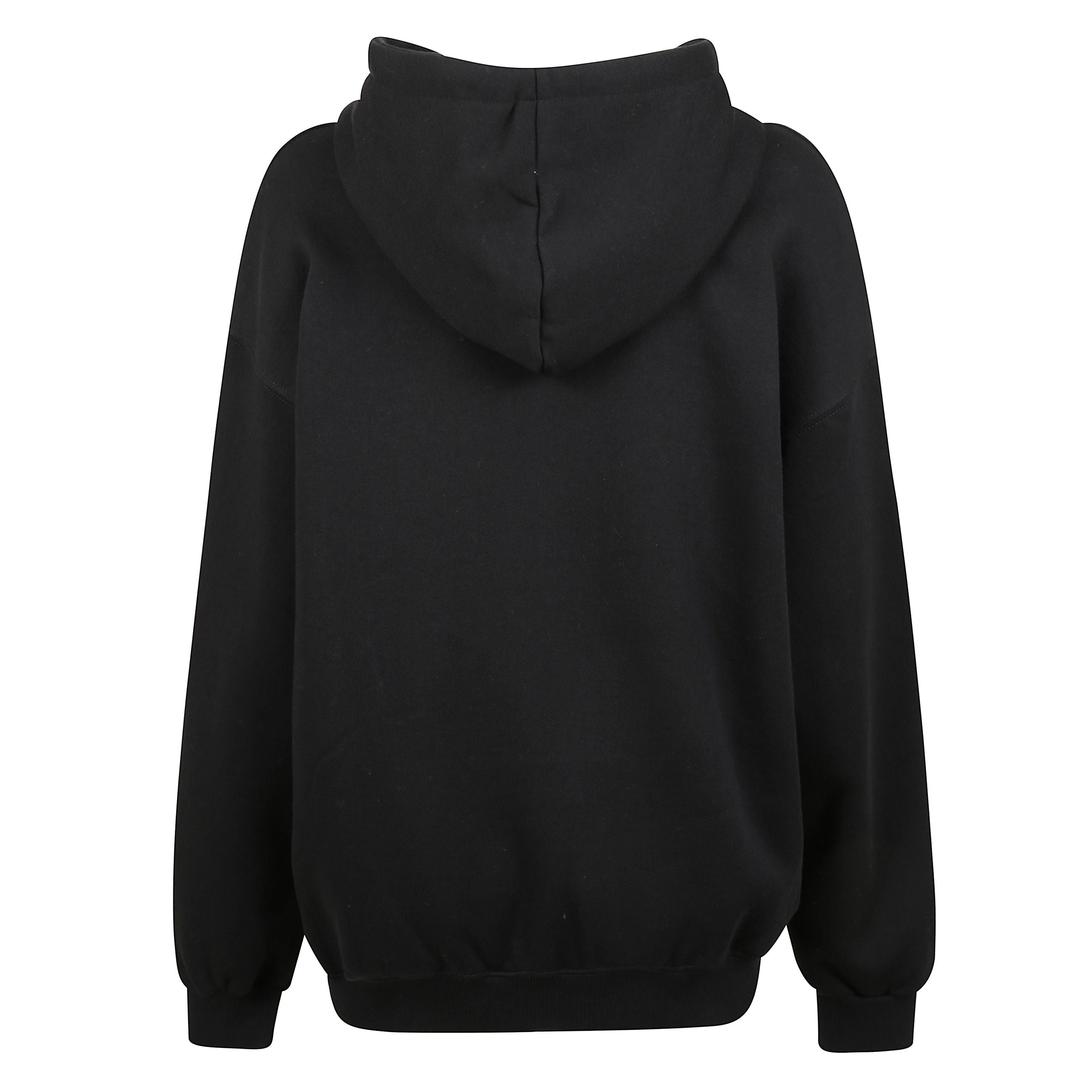 Felpa oversize con cappuccio e logo ricamato