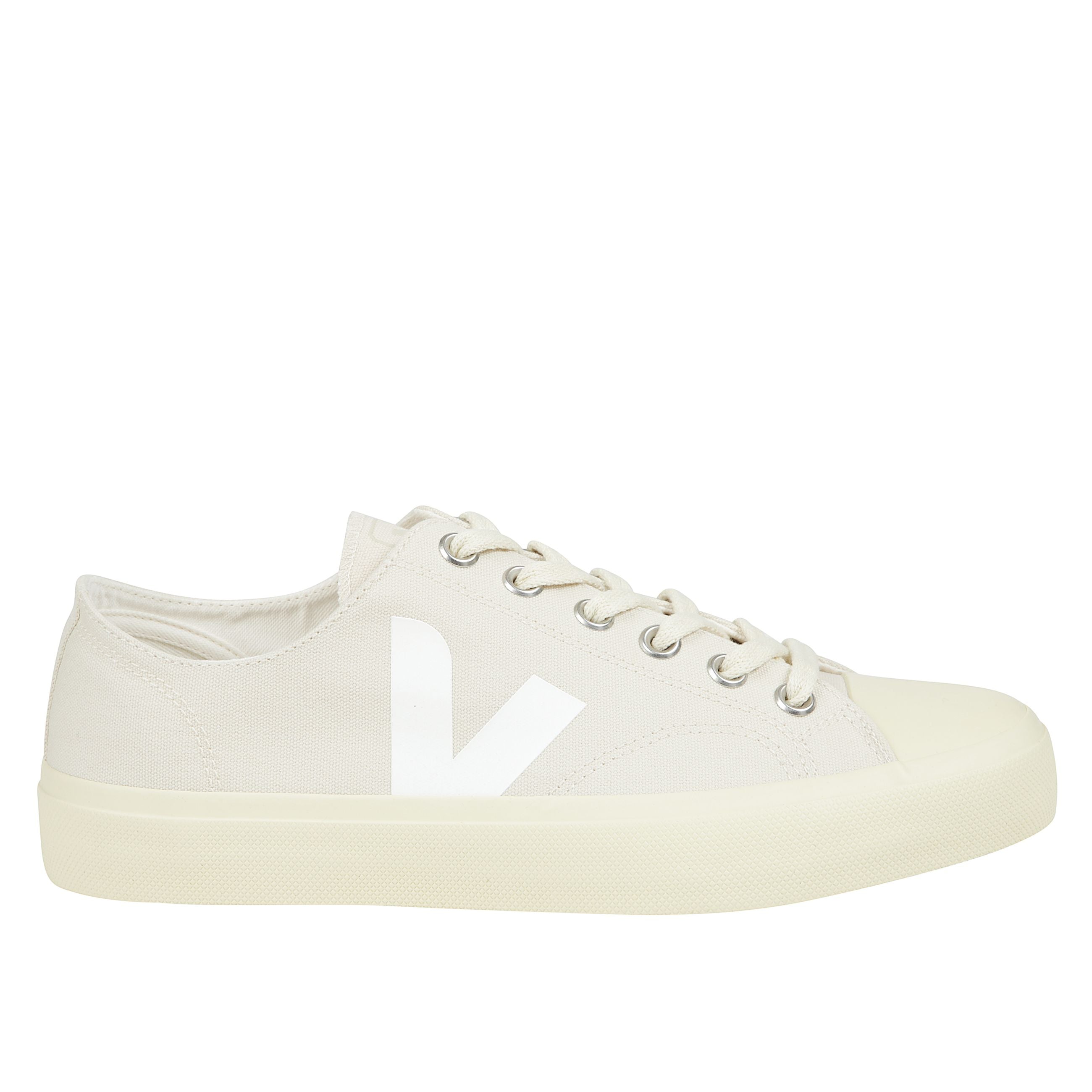 Sneakers realizzate in tessuto con punta arrotondata gommata